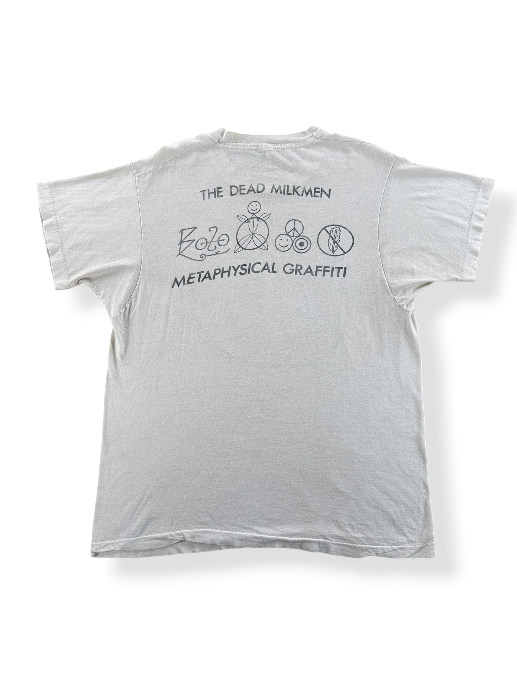Back of Vintage Dead Milkmen Metaphysical Graffiti Tee SZ L
