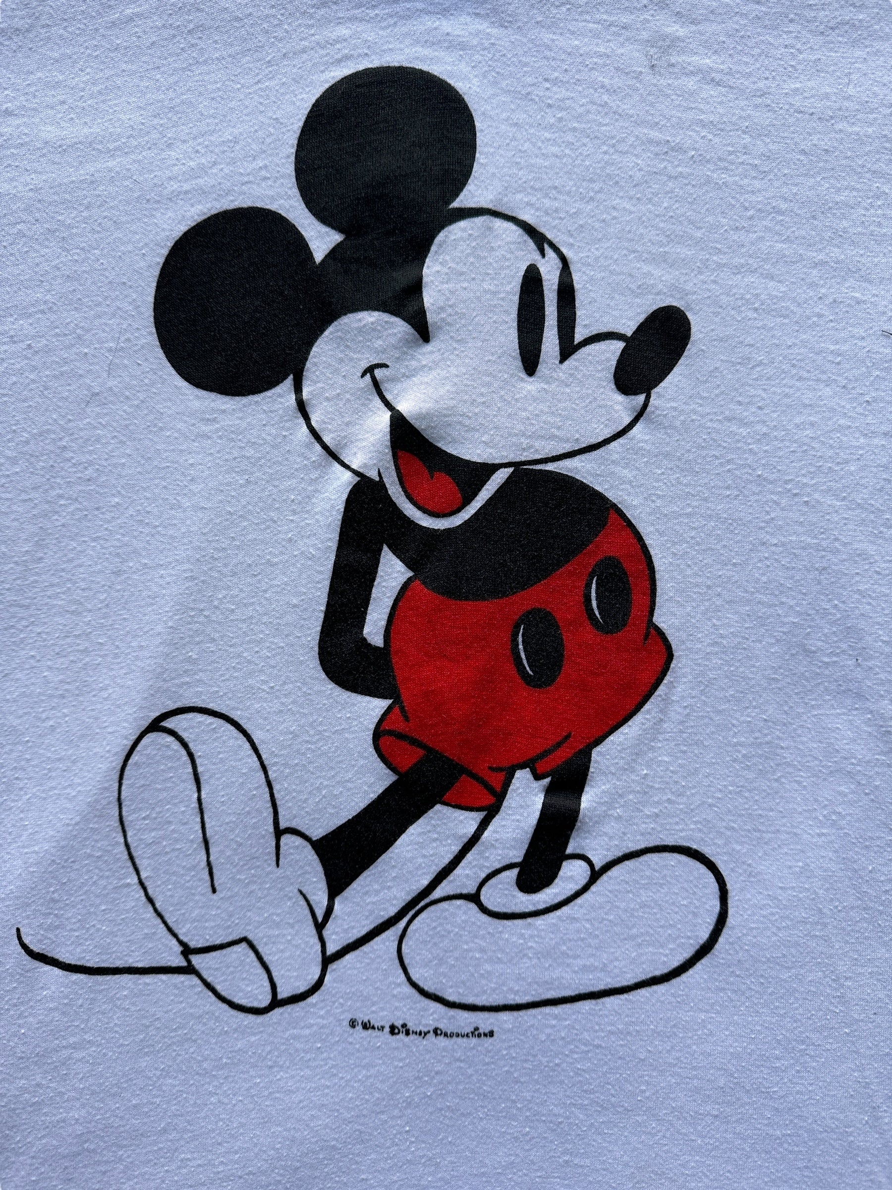 Front Graphic of Vintage Mickey Mouse Ringer Tee SZ L