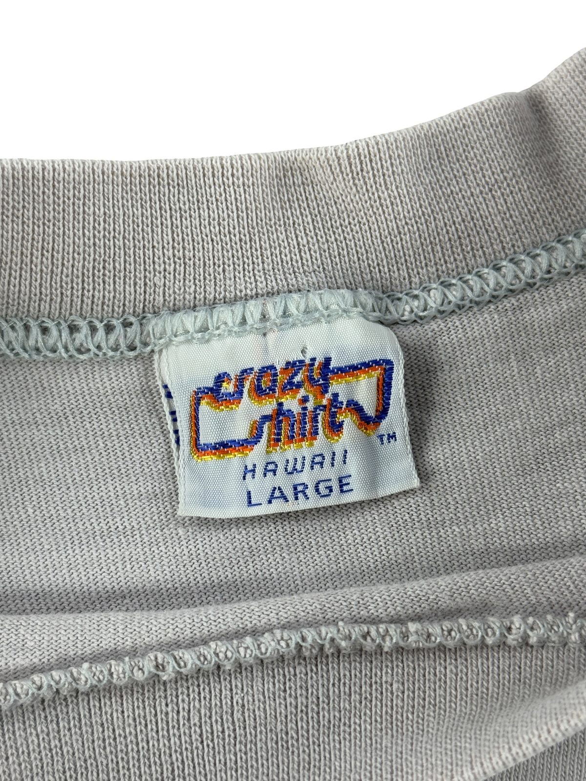 Neck tag of Vintage Magnum PI Hawaii Tee SZ L (fits M)