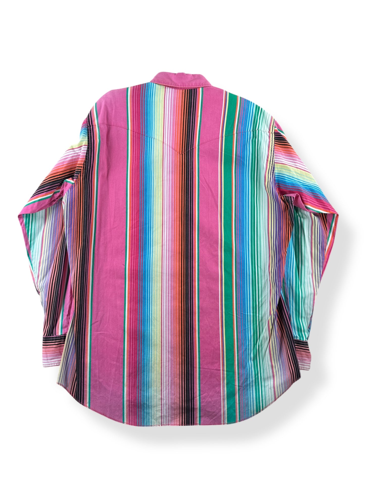 Back of Vintage Wrangler Brushpopper Shirt SZ L