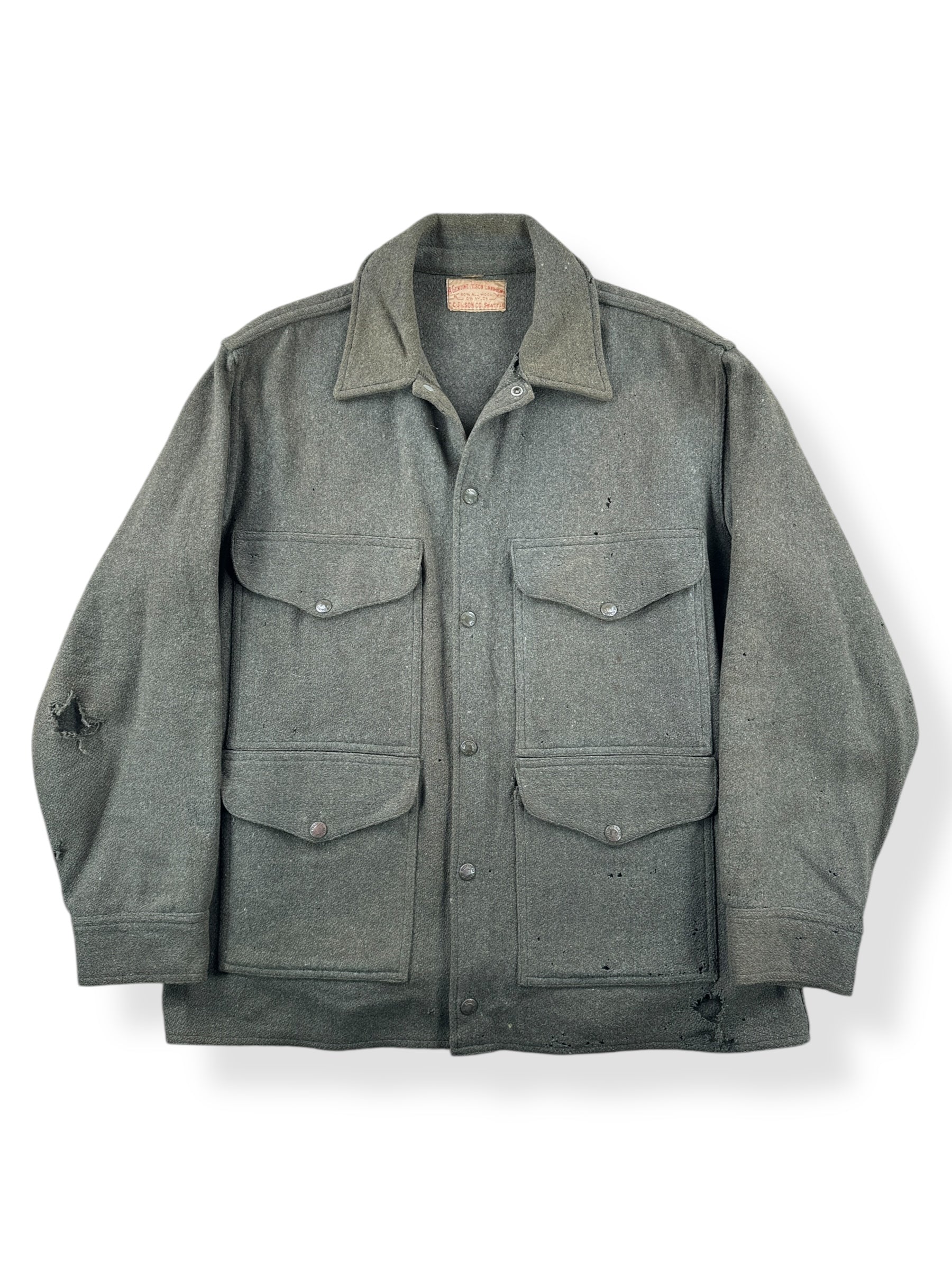 Front of Vintage Filson Wool/Nylon Blend Jacket SZ L AS IS