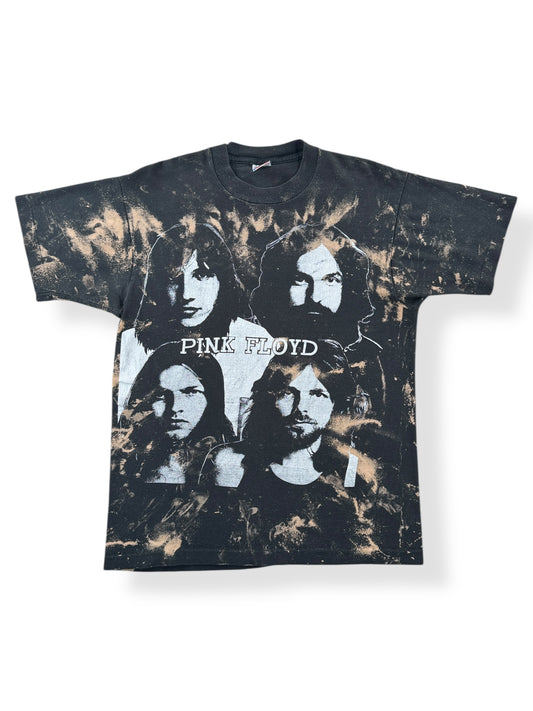 Front of Vintage 90s Pink Floyd Bleach Dye Tee SZ L (Fits M)