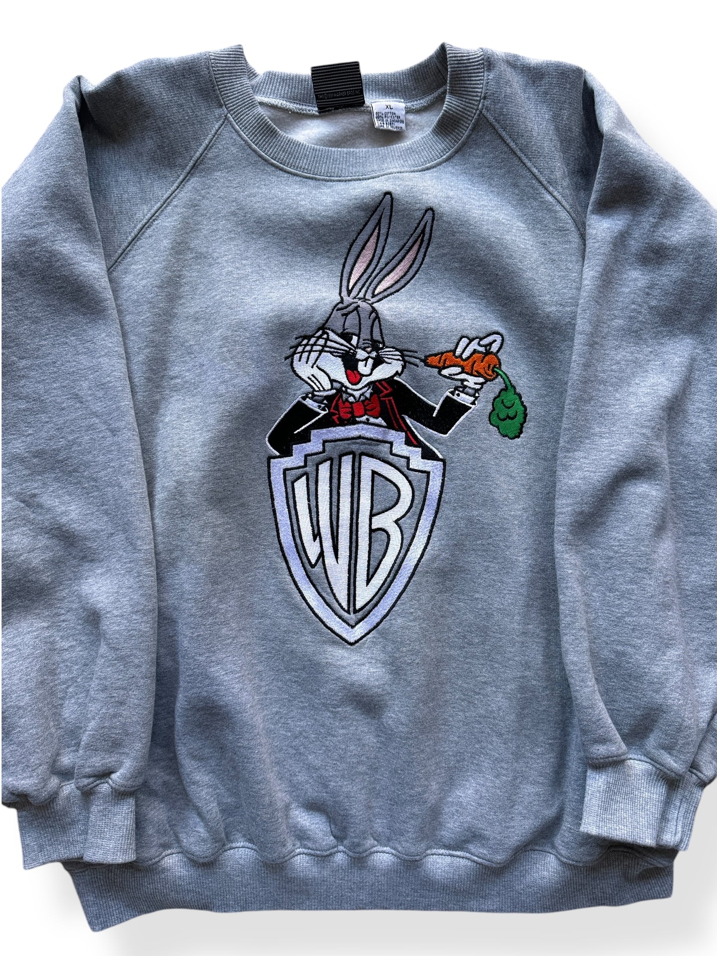 Front of Bugs Bunny WB Crewneck SZ XL