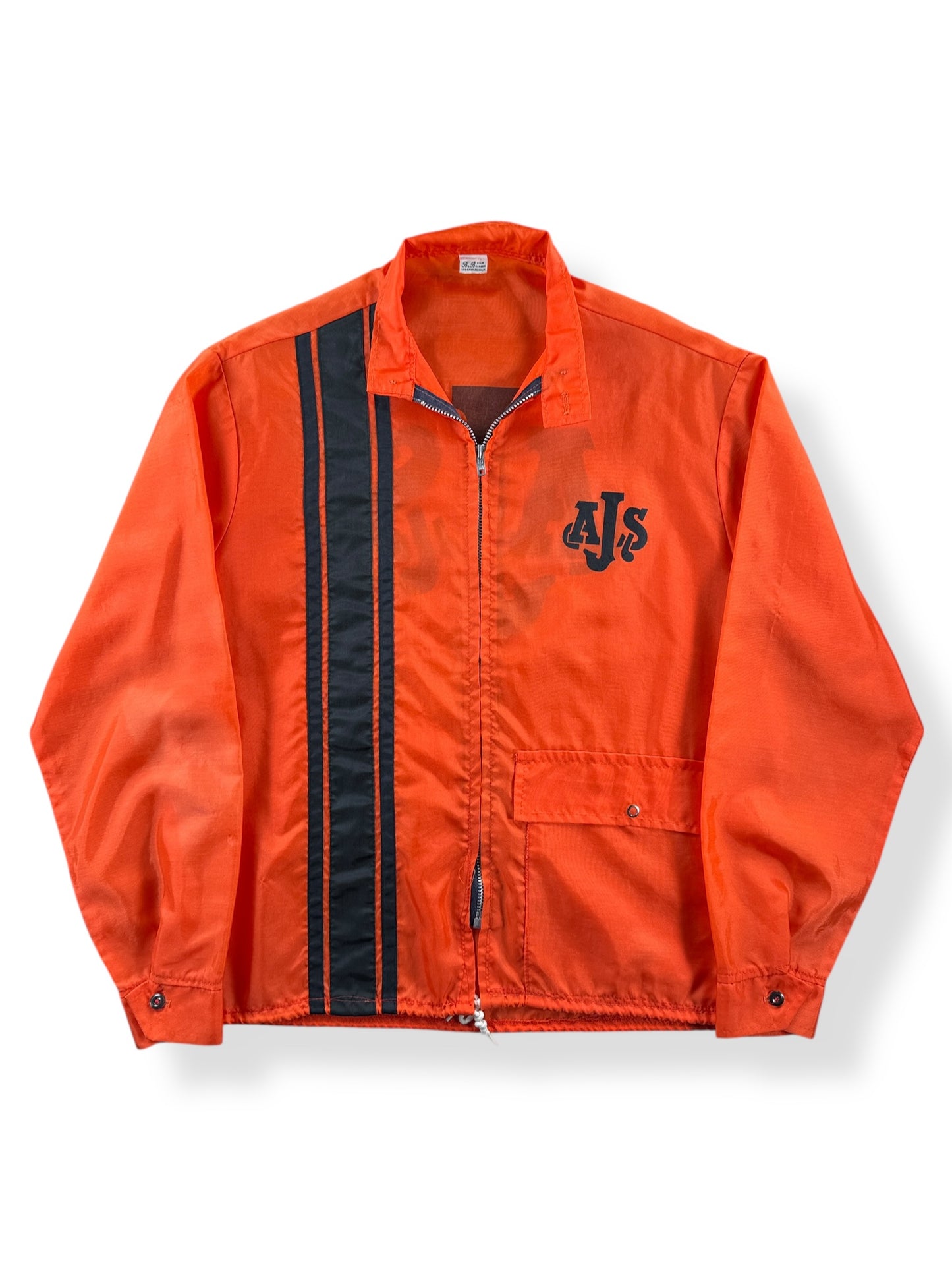 Front of Vintage Flocked Windbreaker SZ M