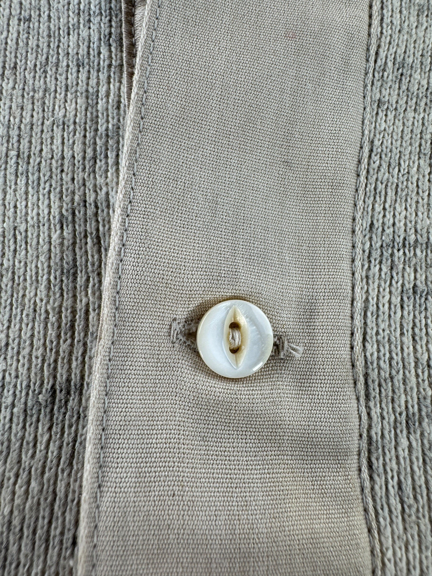 Button on Vintage Wright's Wool Henley SZ S