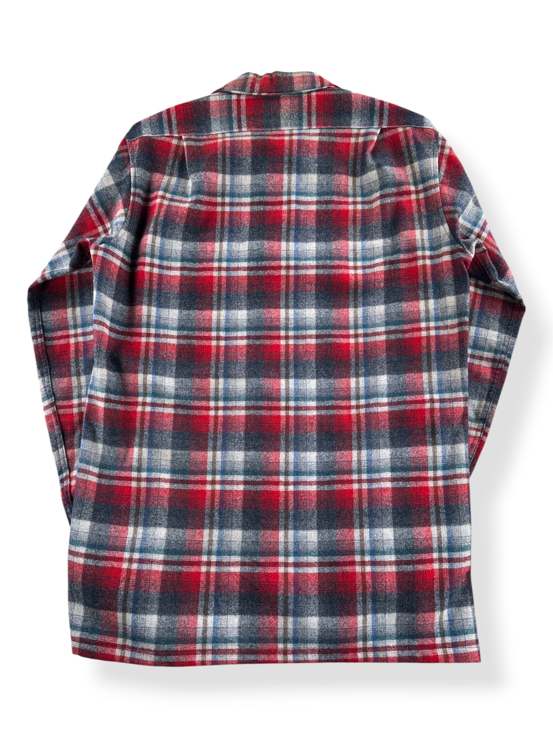 Back of Vintage Pendleton Red & Blue Board Shirt SZ M