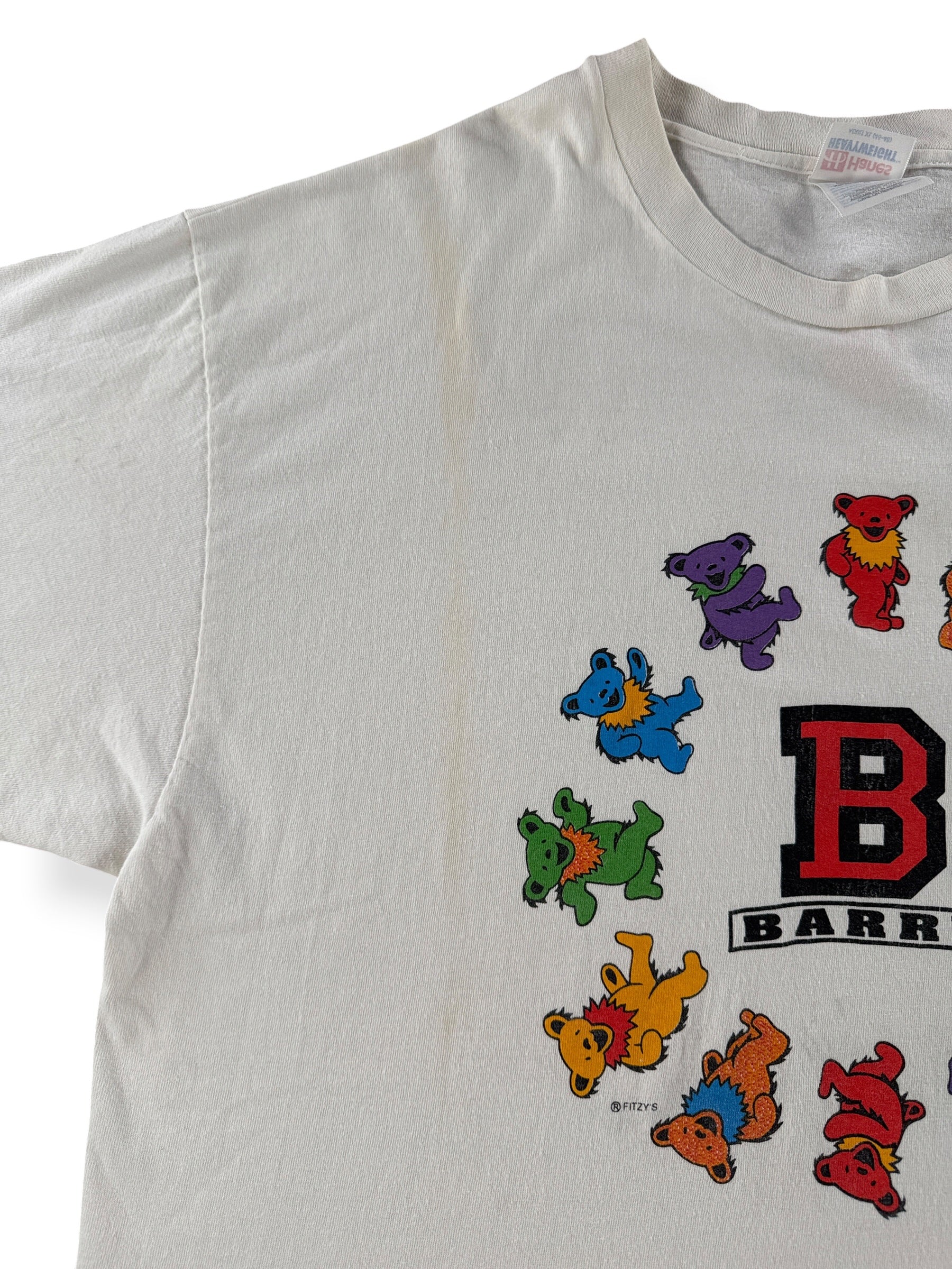 Wear on Vintage Barry Grateful Dead Dancing Bears Tee SZ XL