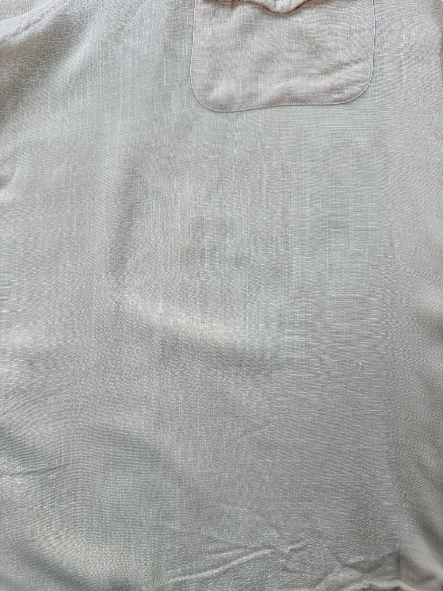 Small Hole of Vintage Long Wear Short Sleeve Loop Collar Shirt SZ XL