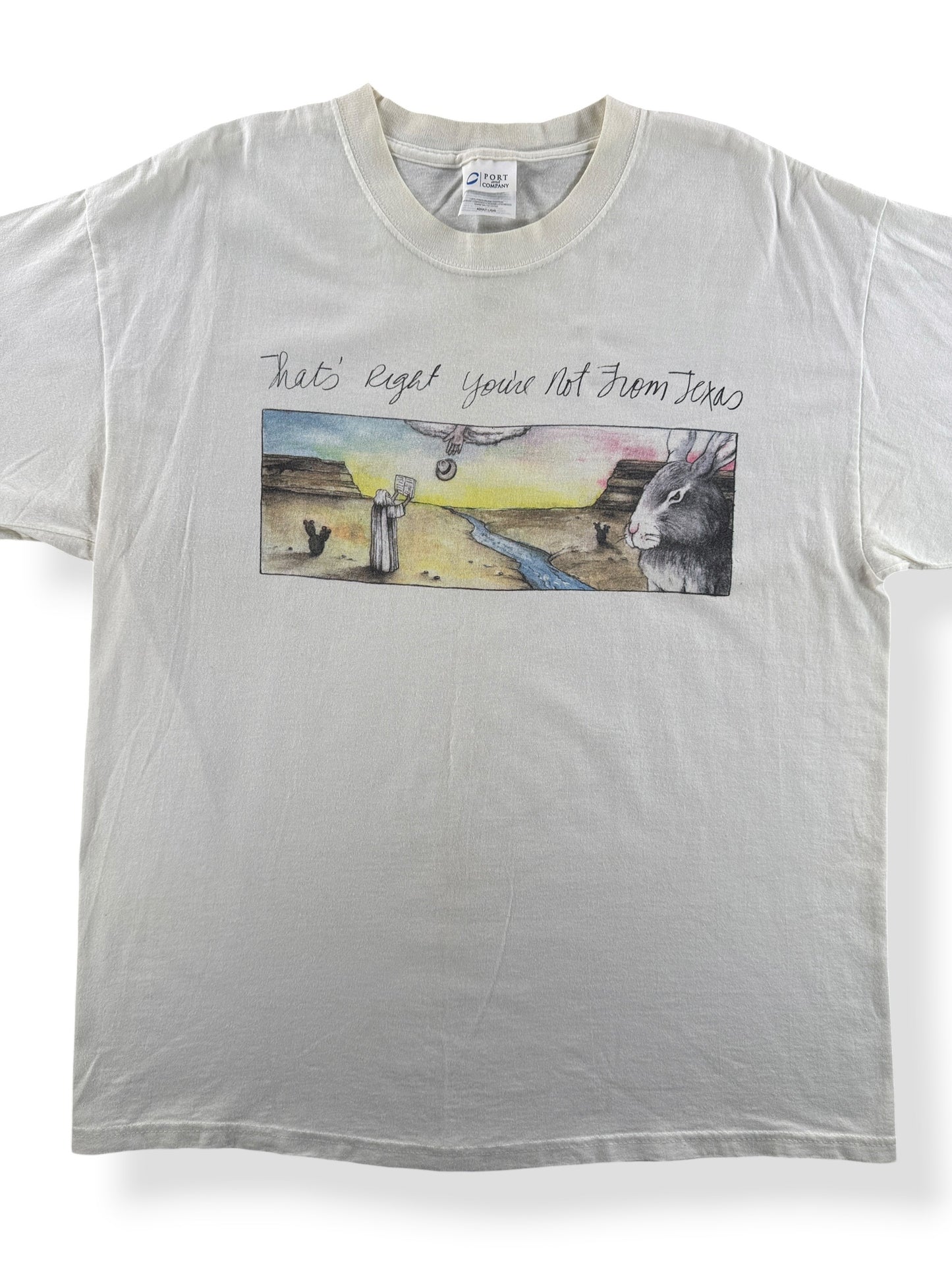 Front Close Up of Vintage Lyle Lovett Tee SZ L