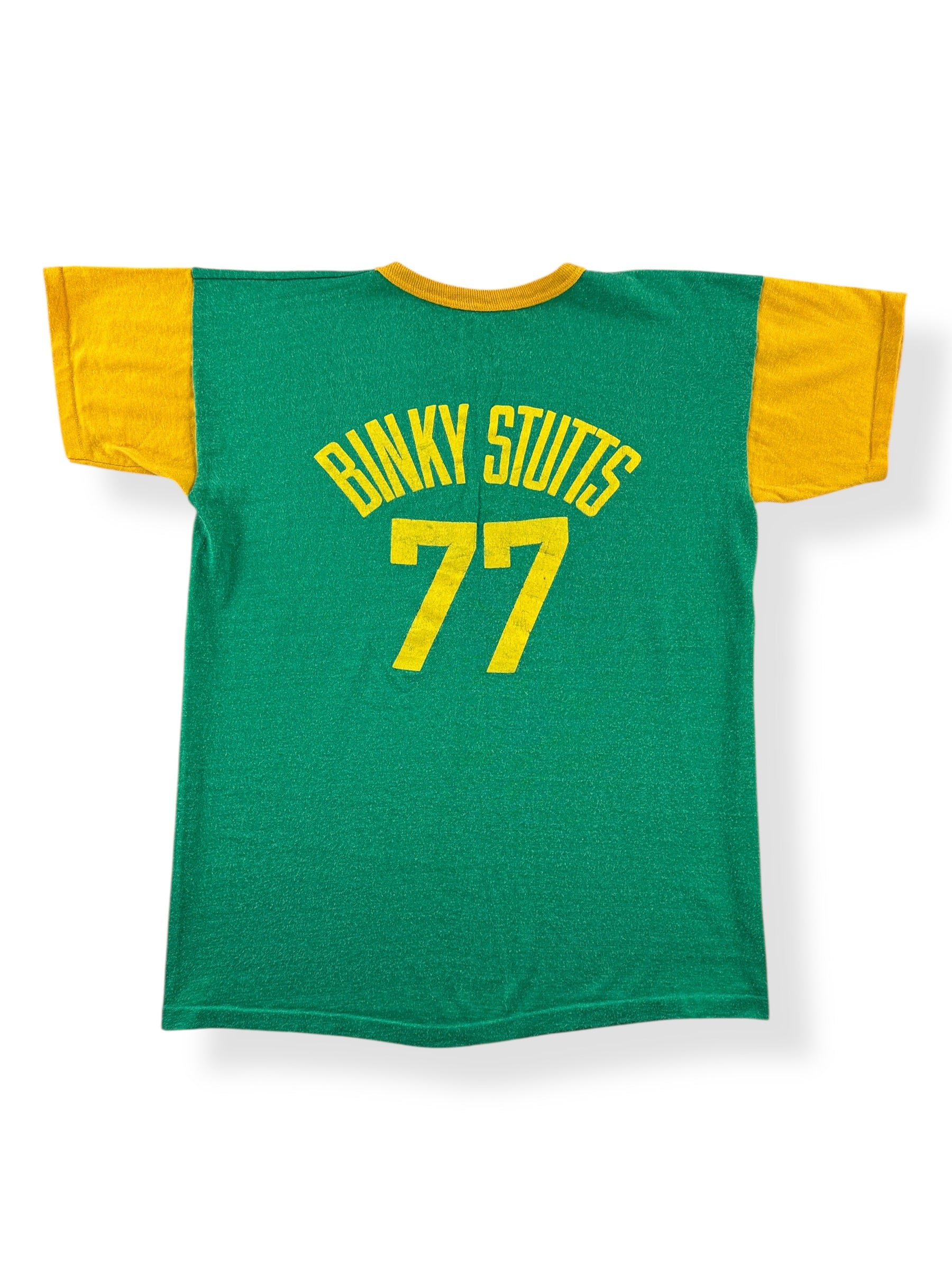Back of Vintage 50s Green Durene Jersey SZ L