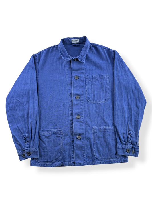 Front of Vintage HBT French Chore Coat SZ XL