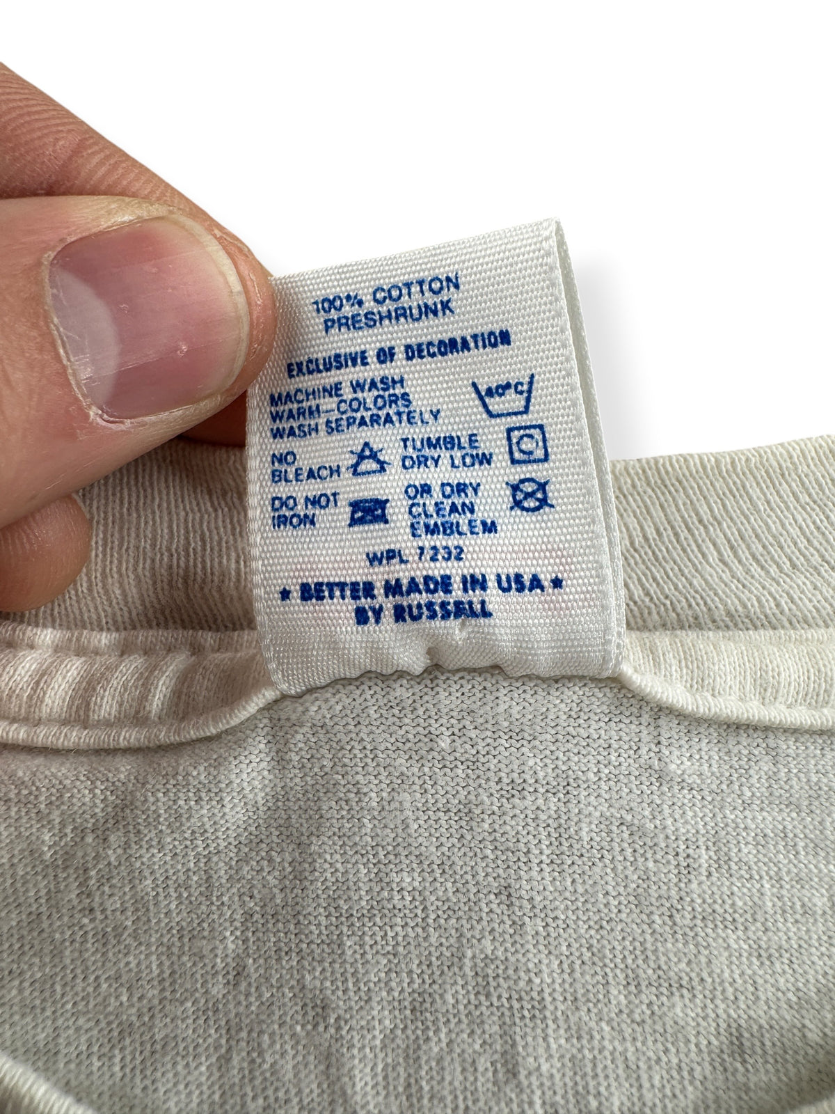 Back of tag on Vintage San Juan Islands Tee SZ S