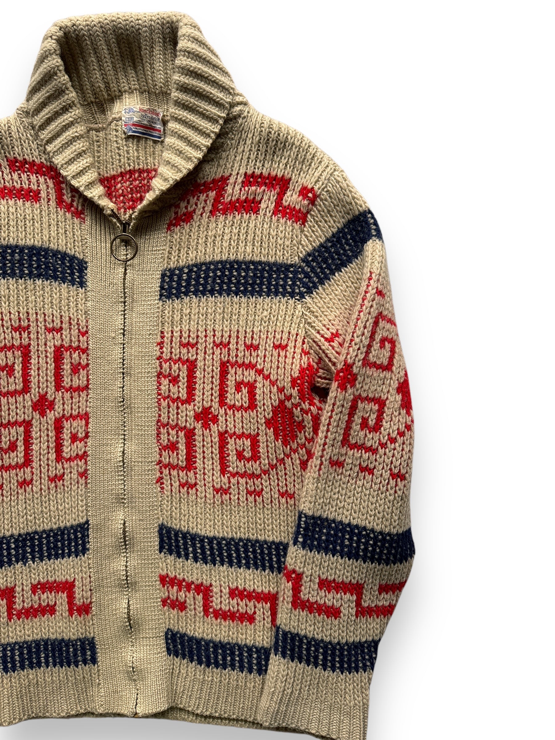 front left of Vintage Pendleton Knockabouts Westerly Sweater SZ 38