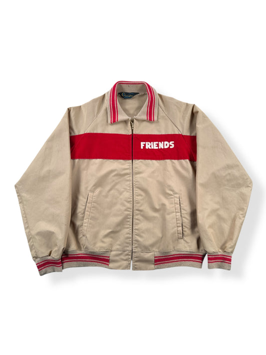 Front of Vintage 1980 Champion FRIENDS Lacrosse Jacket SZ XL