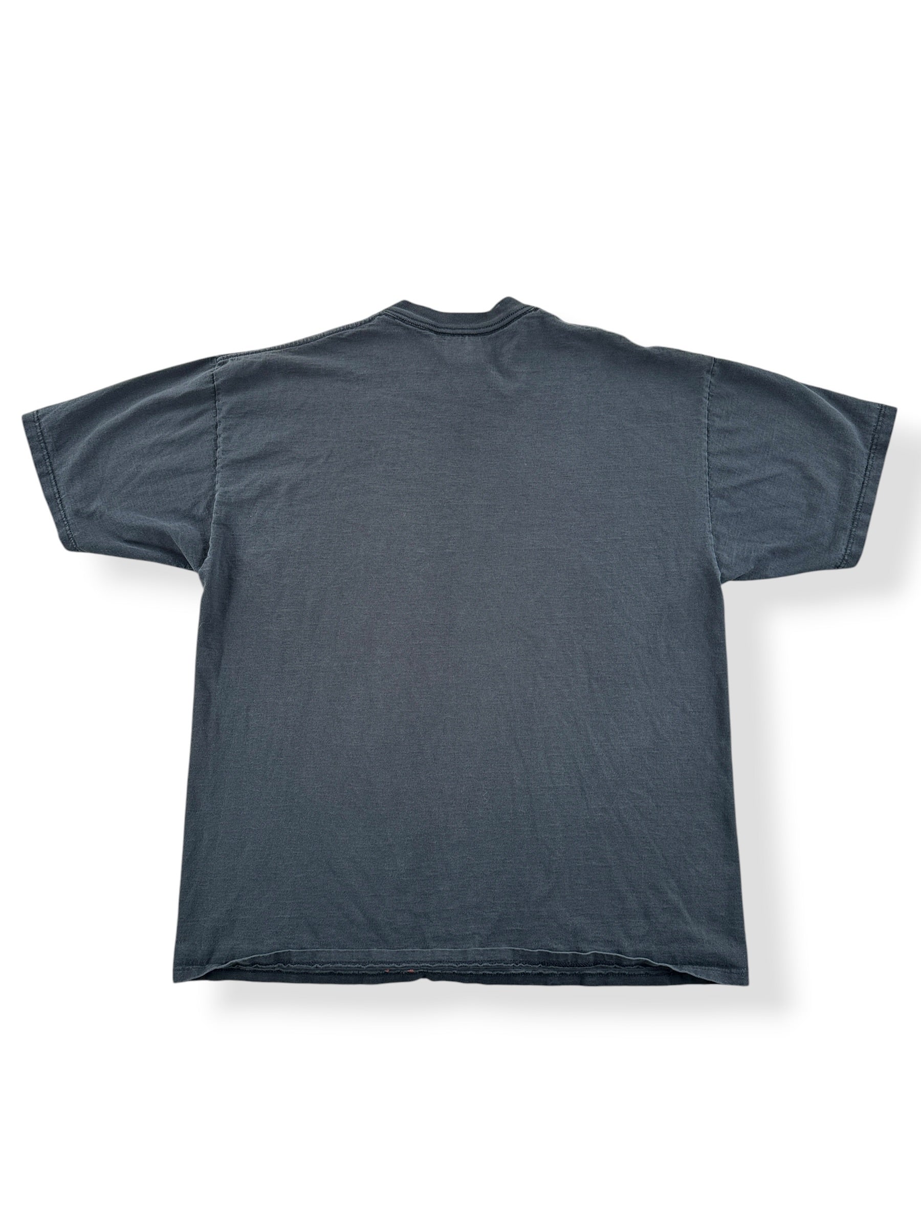 Back of Vintage Lifestyle Accessories Flames and Engine Tee SZ L