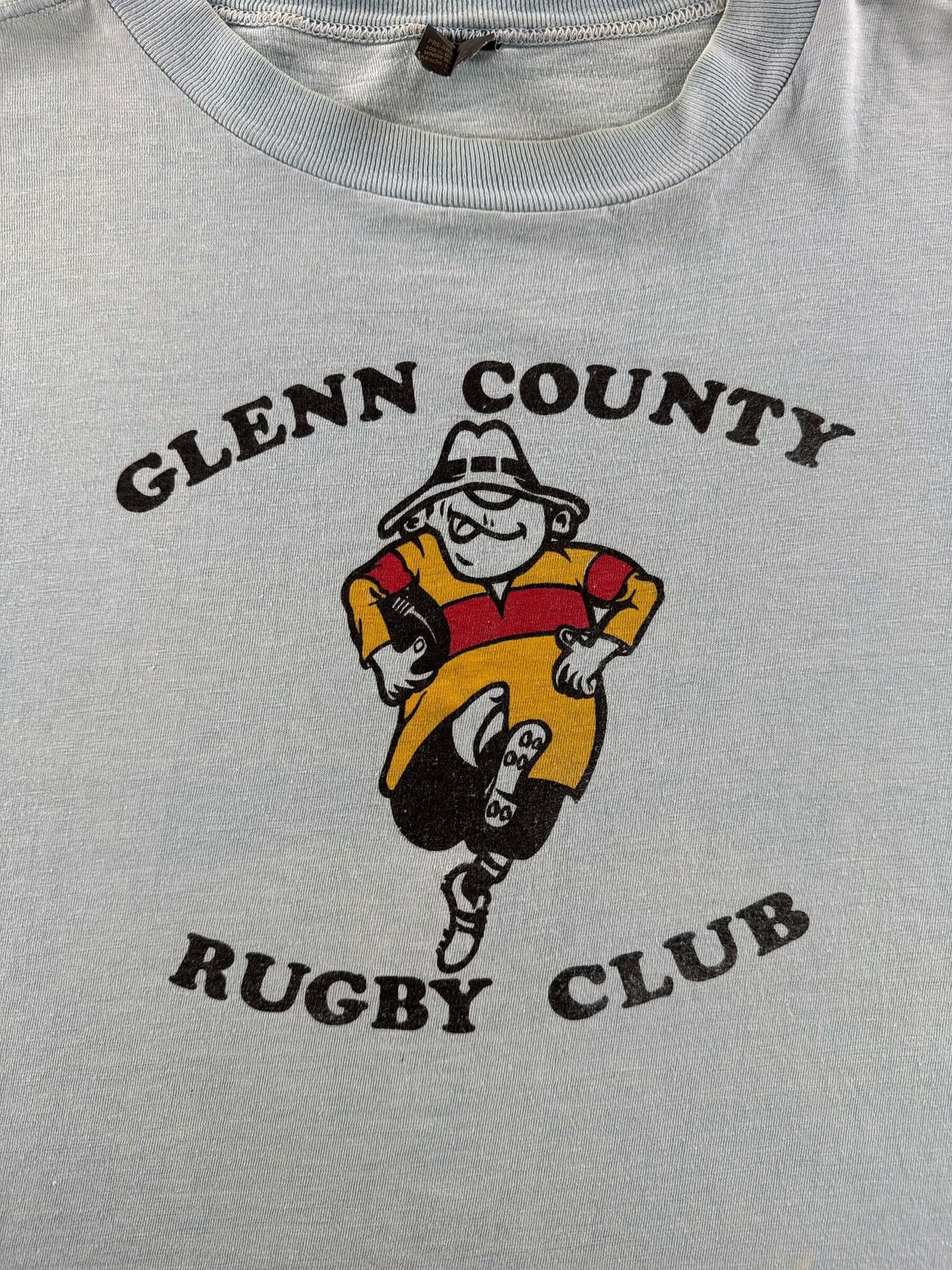 Graphic of Vintage Glenn County Rugby Club Tee SZ XL