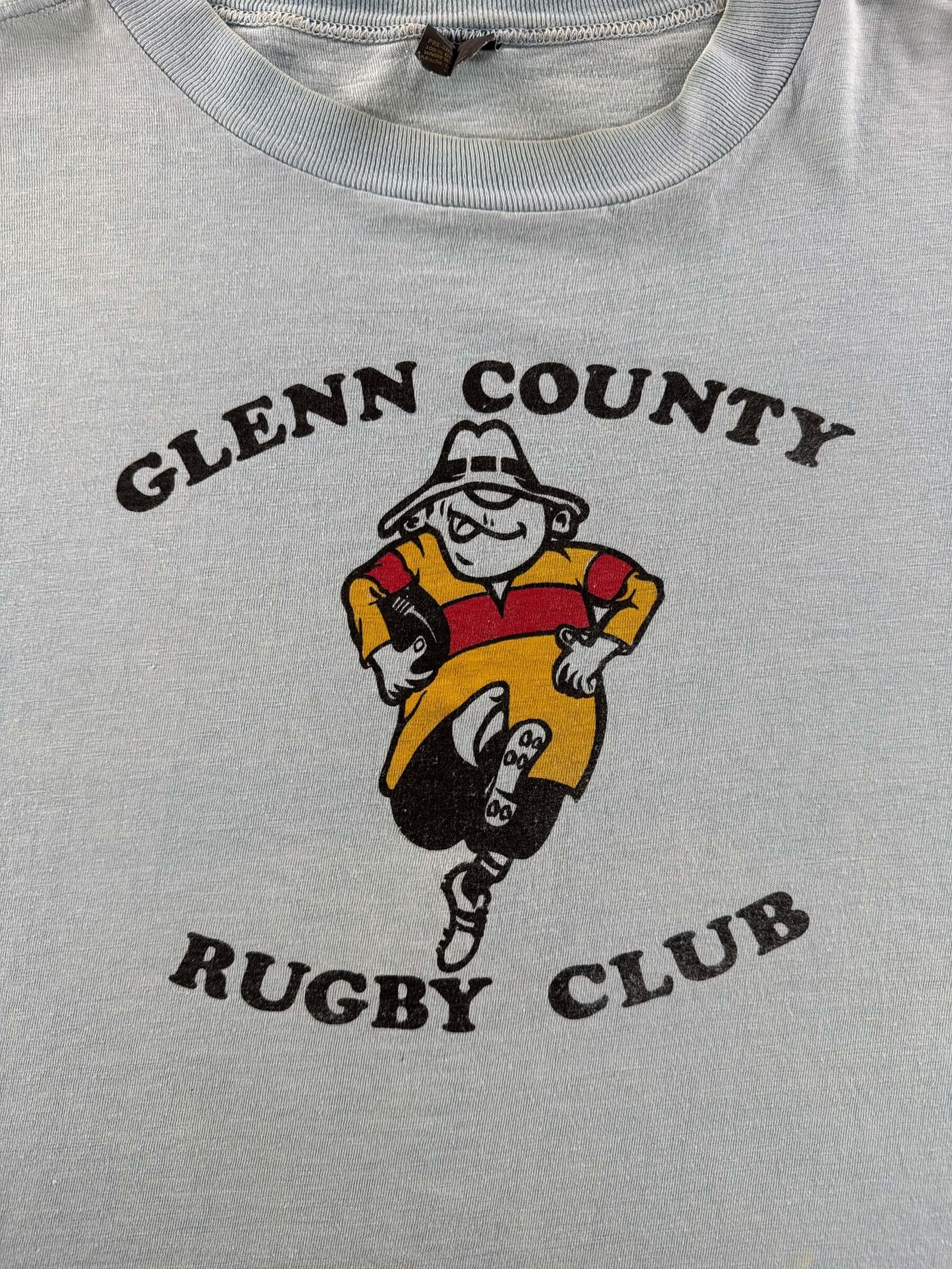 Graphic of Vintage Glenn County Rugby Club Tee SZ XL