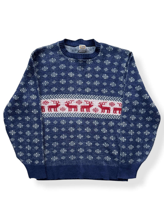 Front of Vintage Drummond Acrylic Ski Sweater SZ L