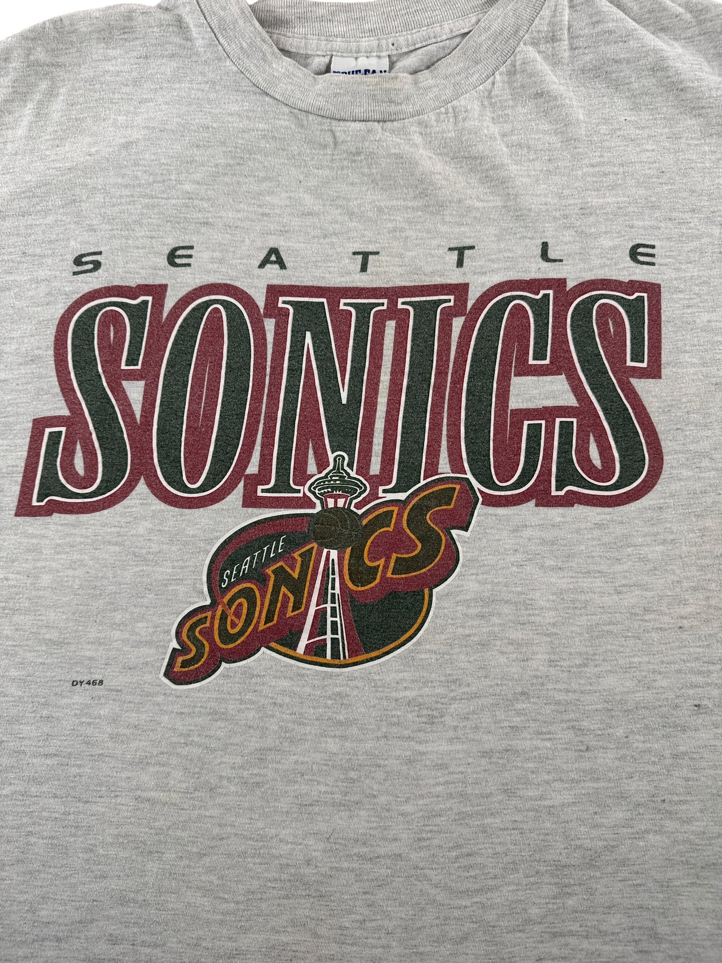 Graphic of Vintage Seattle Supersonics Tee SZ L