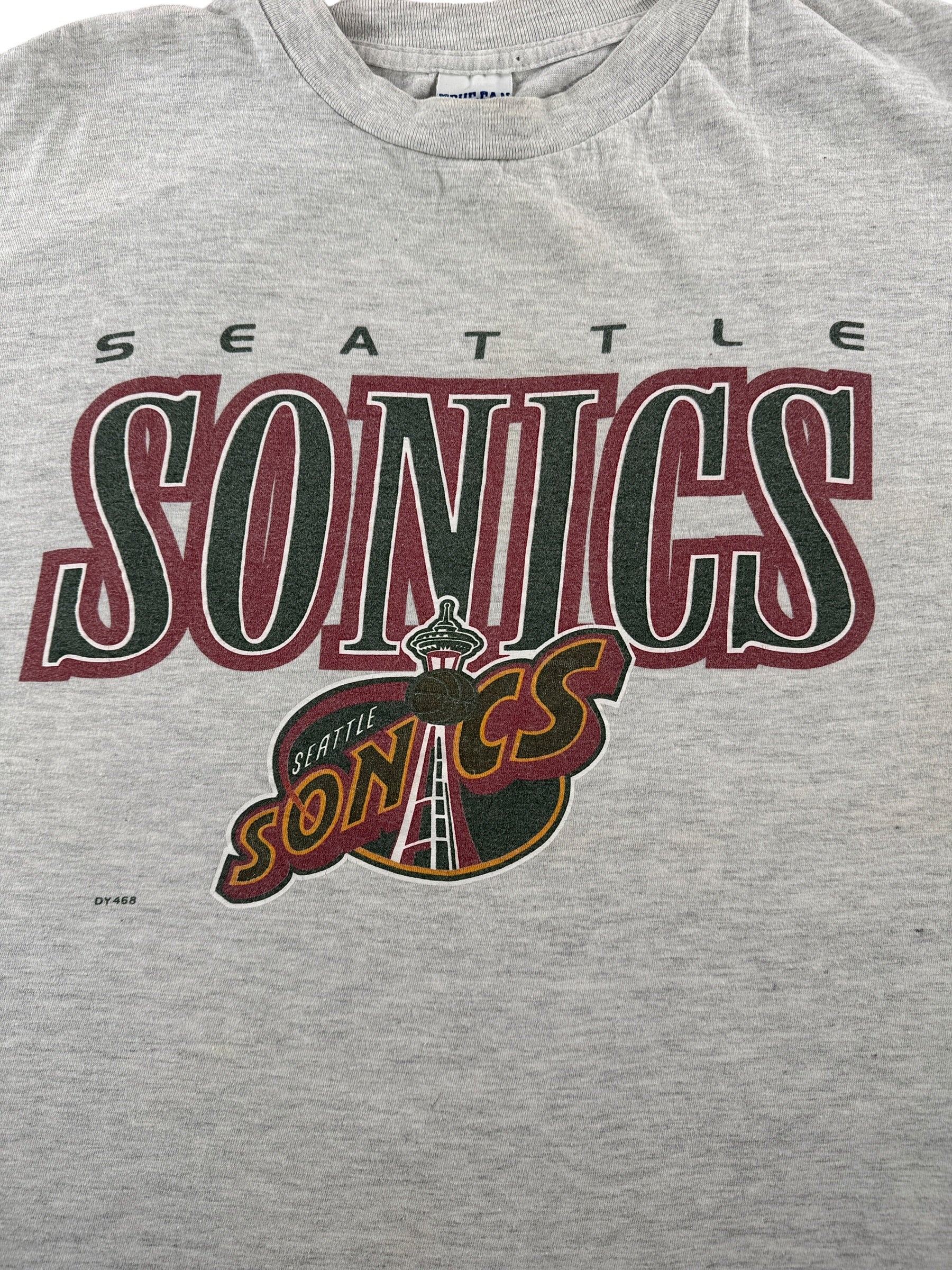 Graphic of Vintage Seattle Supersonics Tee SZ L