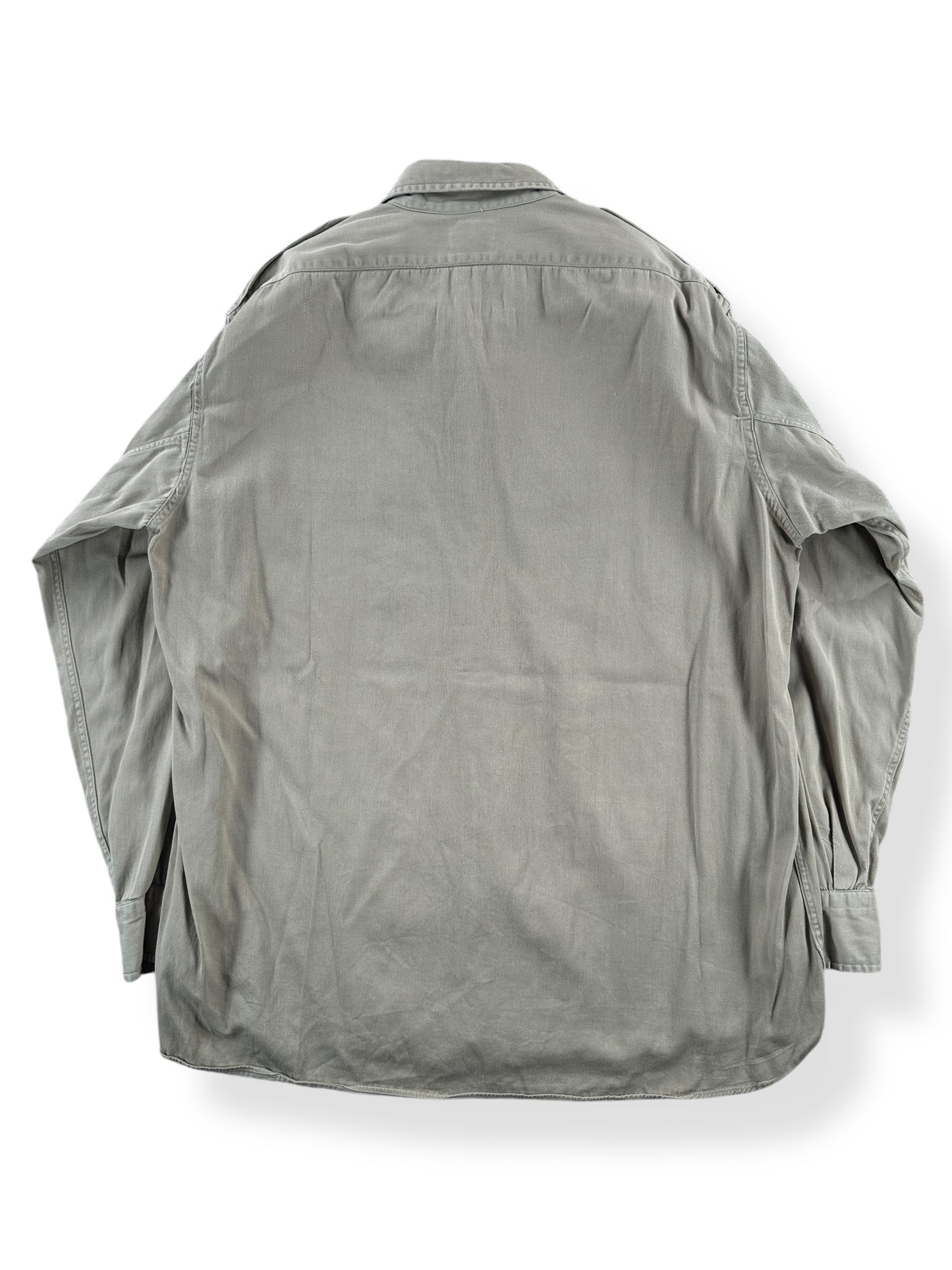 Back of Vintage Conqueror Heavy Weight Twill Shirt SZ XL