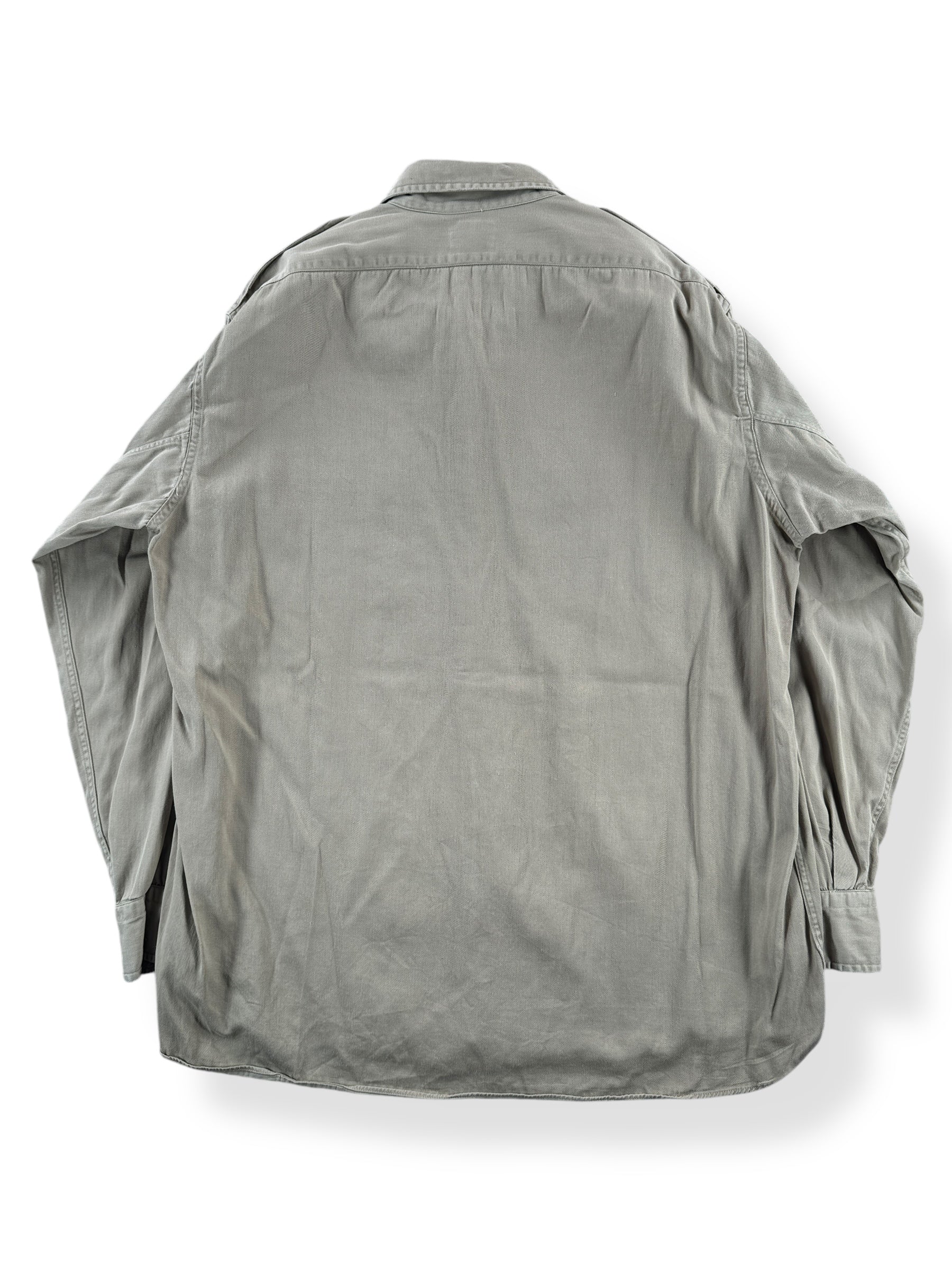 Back of Vintage Conqueror Heavy Weight Twill Shirt SZ XL