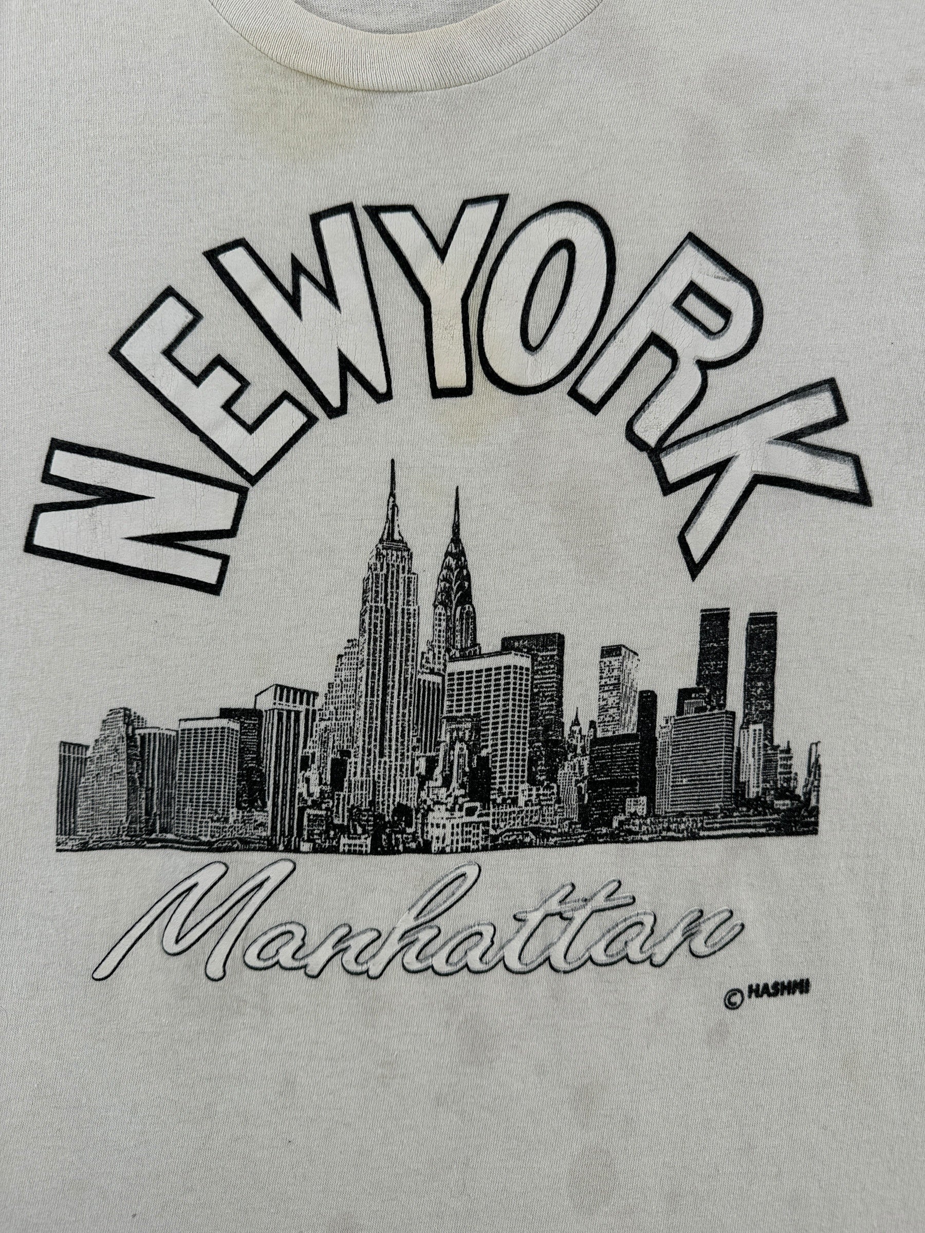 Front Graphic of Vintage Manhattan Tee SZ M