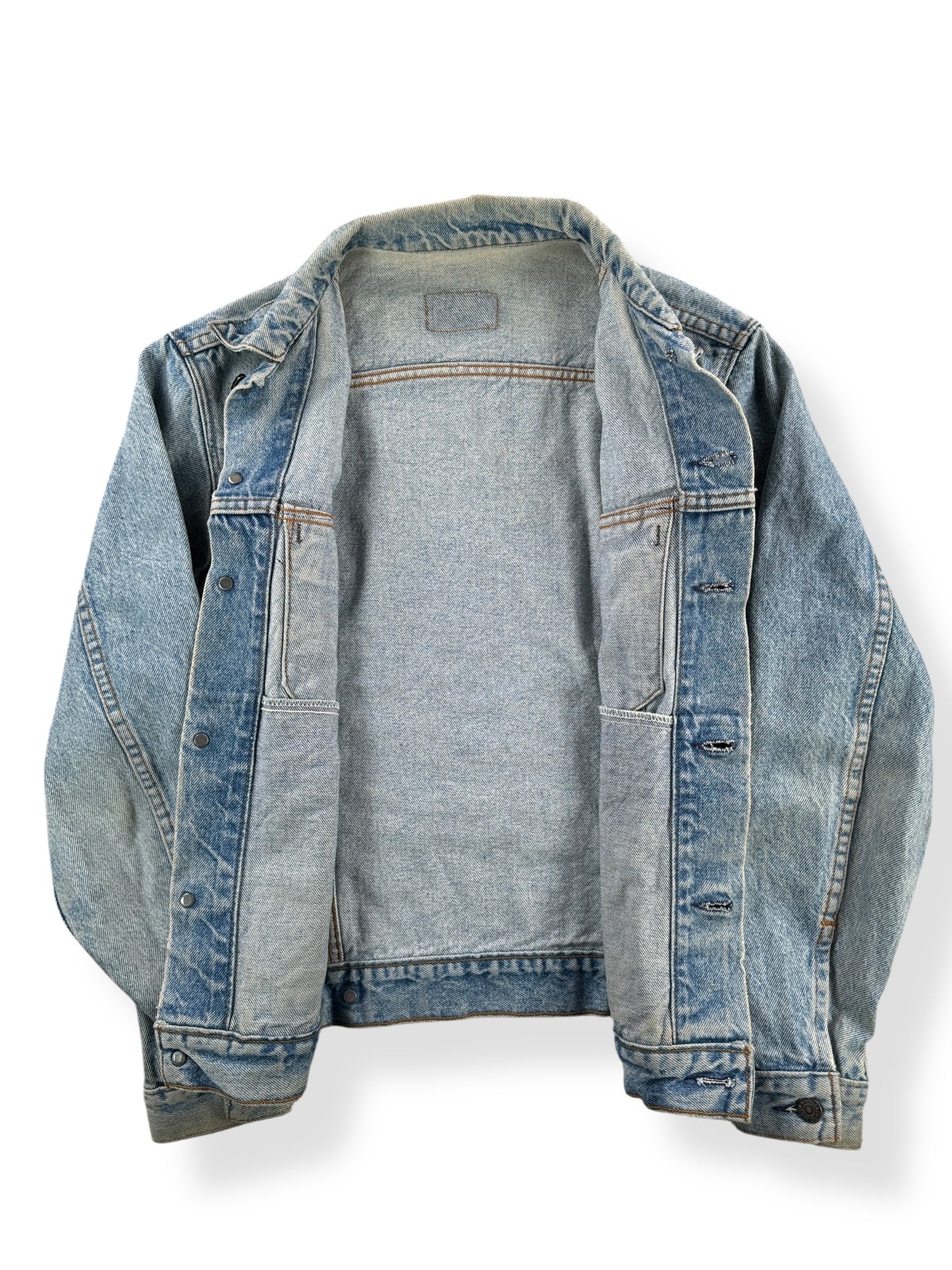 Inside of Vintage 70's Levi's Dark Wash Type 3 Jacket SZ S