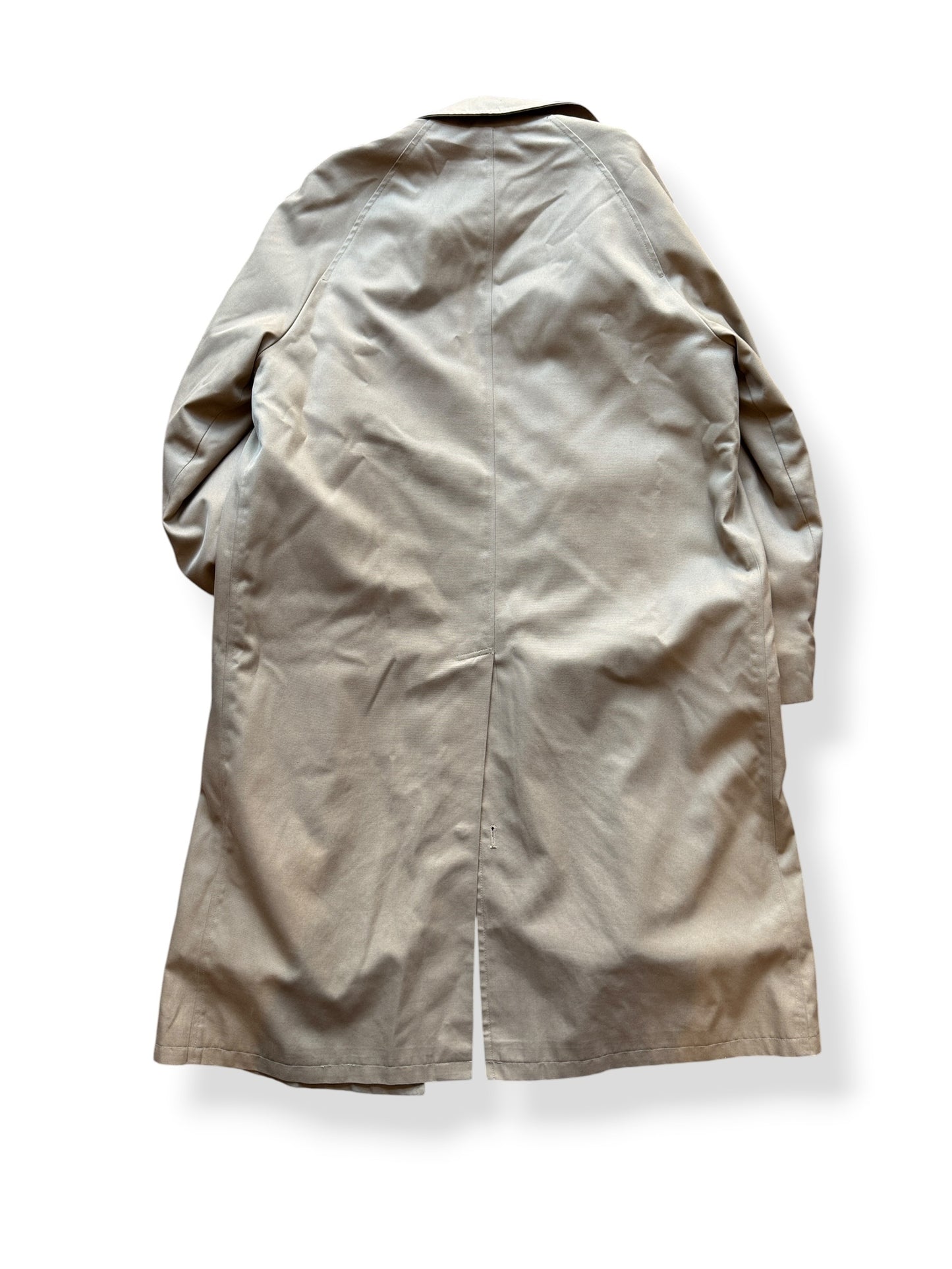 Back of Vintage Nordstrom's Lined Trench Coat SZ M