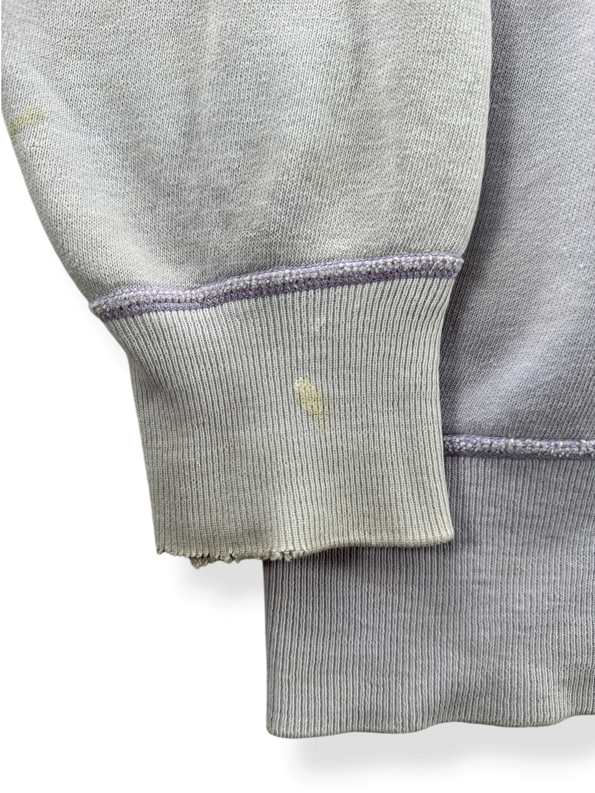 Cuff on Vintage Lilac All Cotton Crewneck SZ L