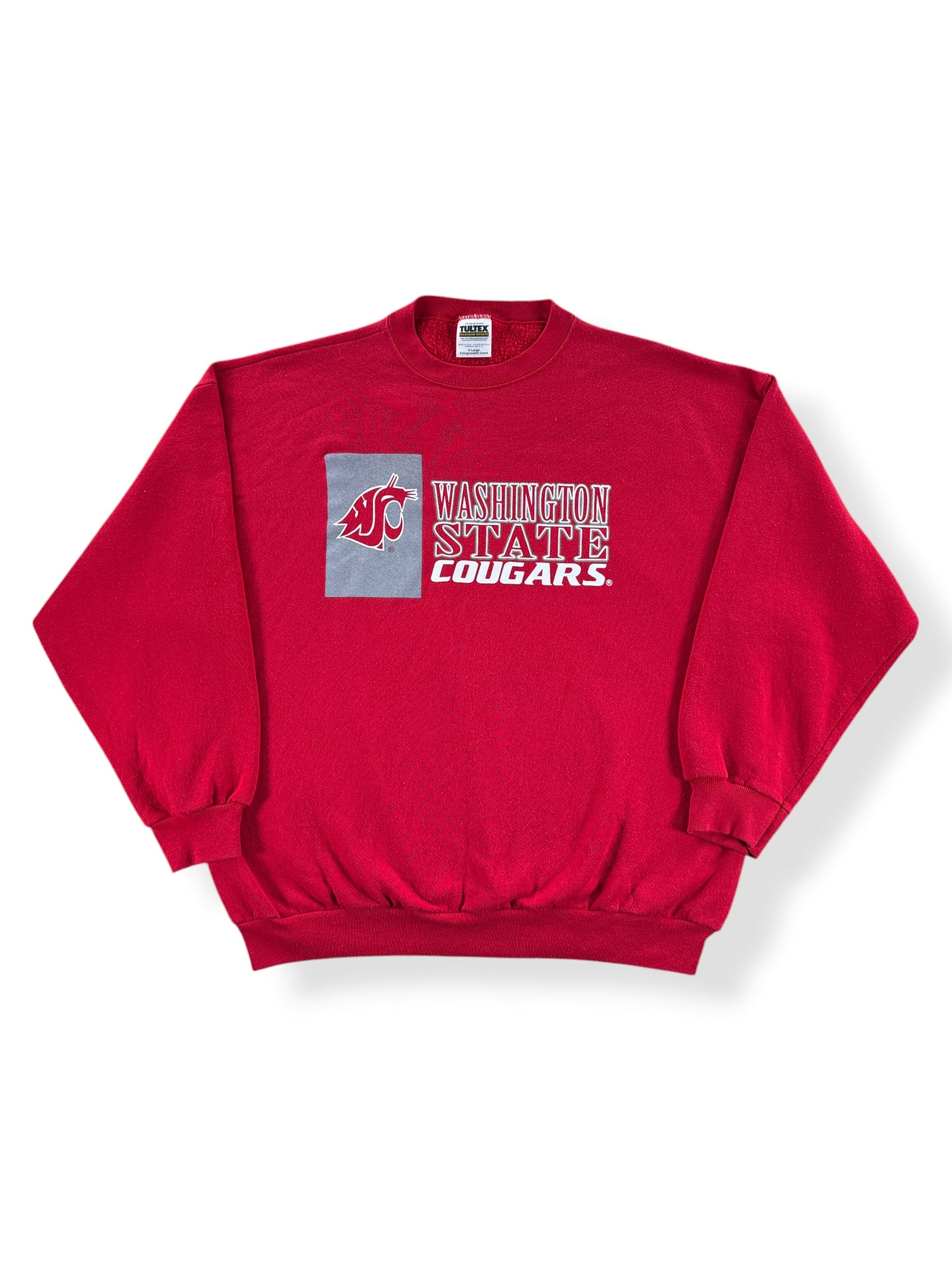 Front of Vintage WSU Cougars Crewneck SZ XL