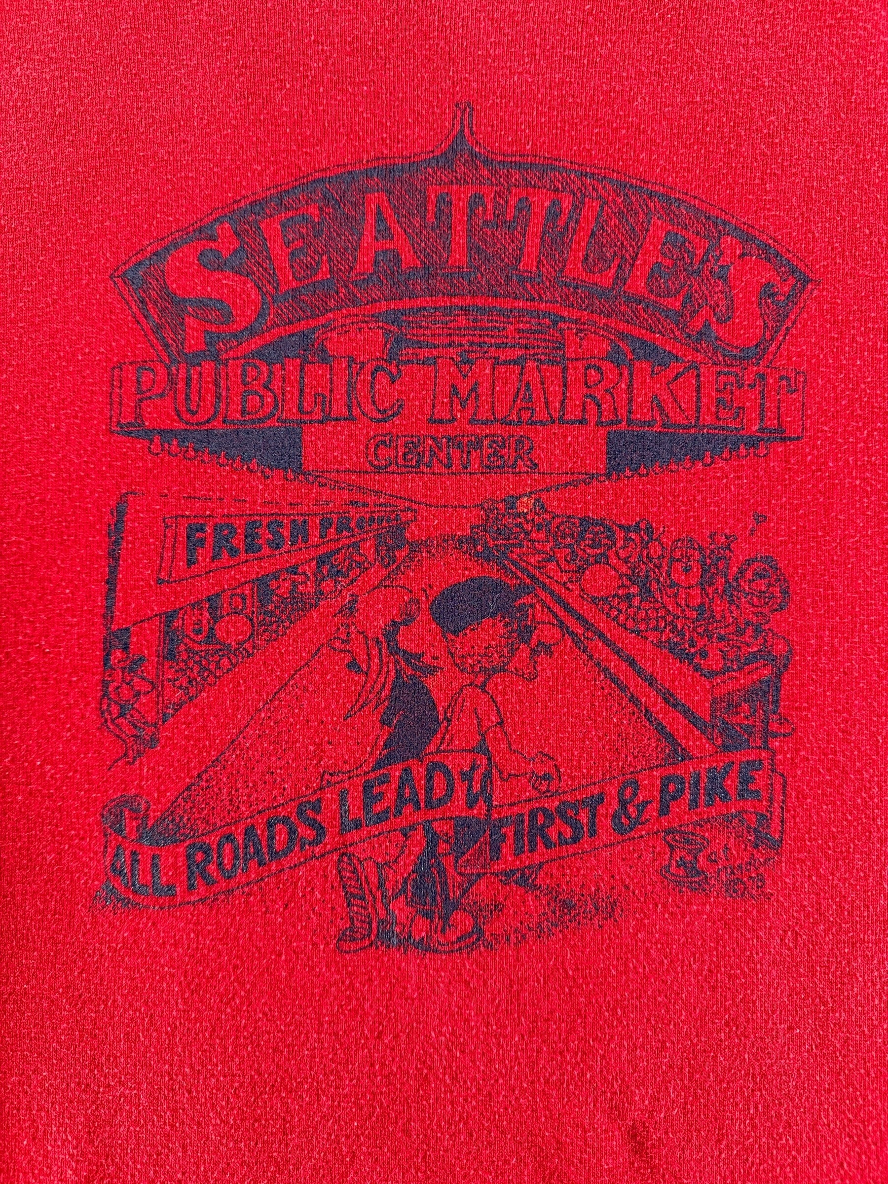 Front Graphic of Vintage '78 Pike Place Crewneck SZ M