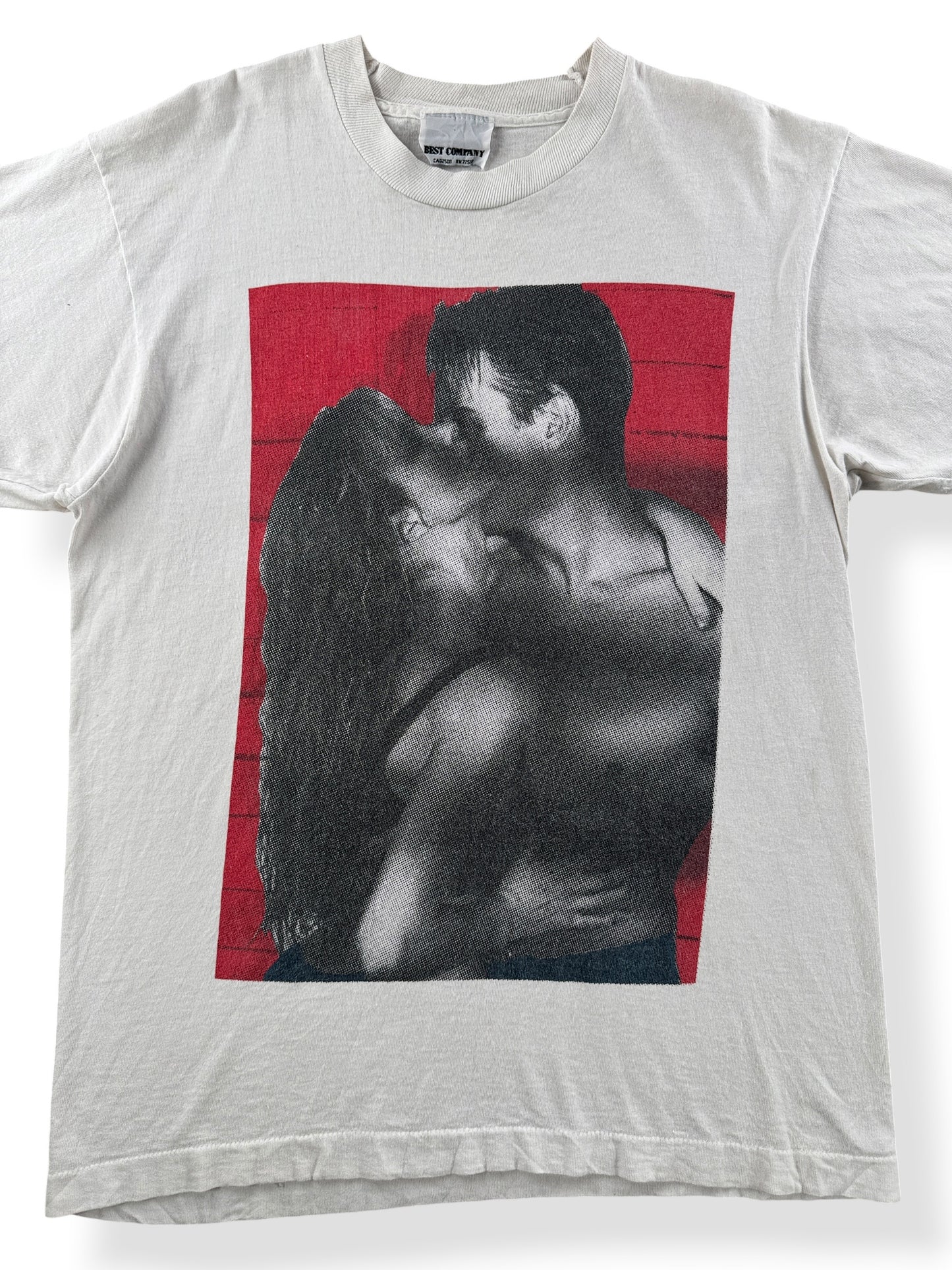 Front Close Up of Vintage Best Company Lovers Tee SZ M