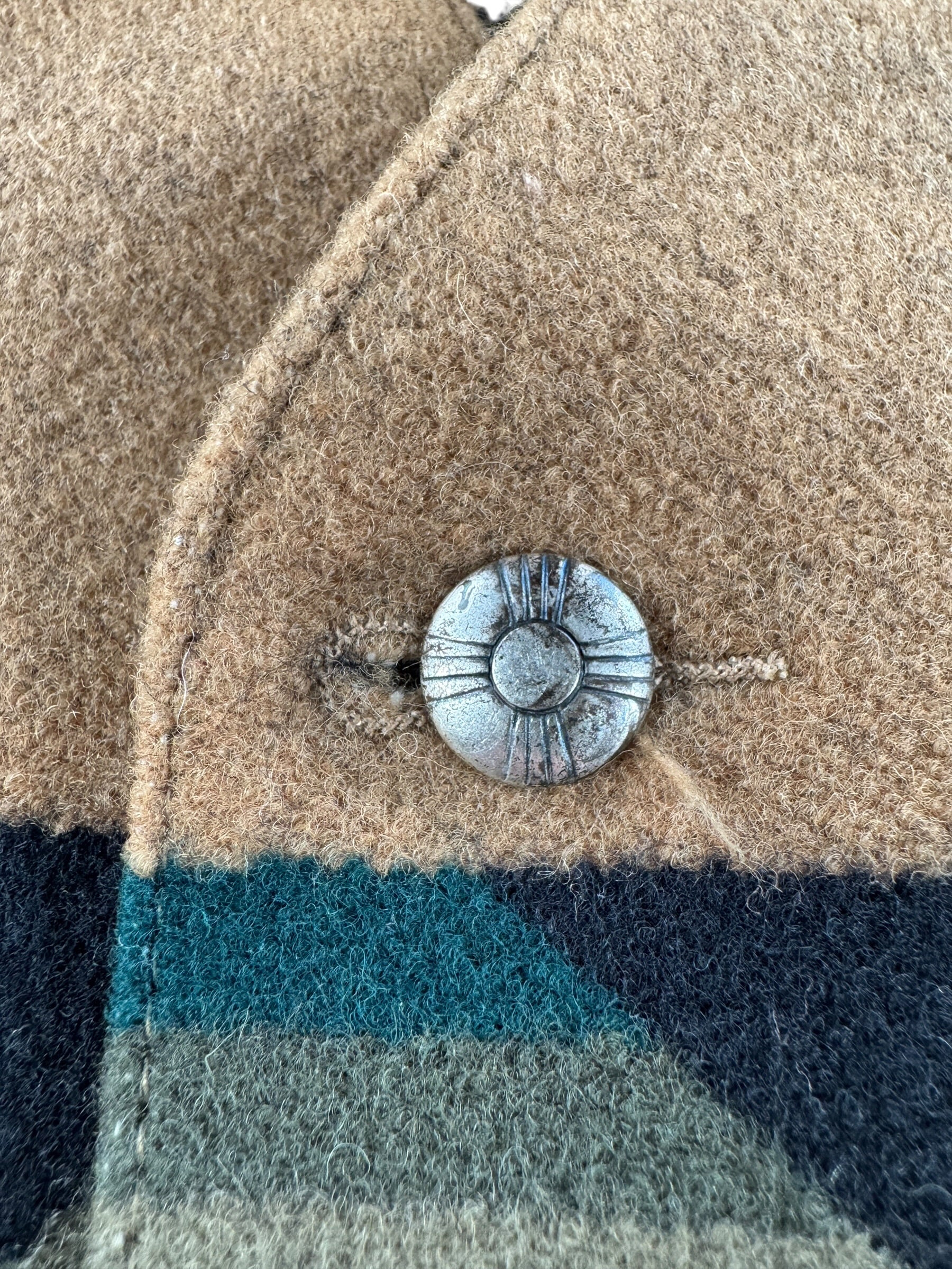 Button on Vintage Pendleton Western Wear Southwestern Vest SZ S