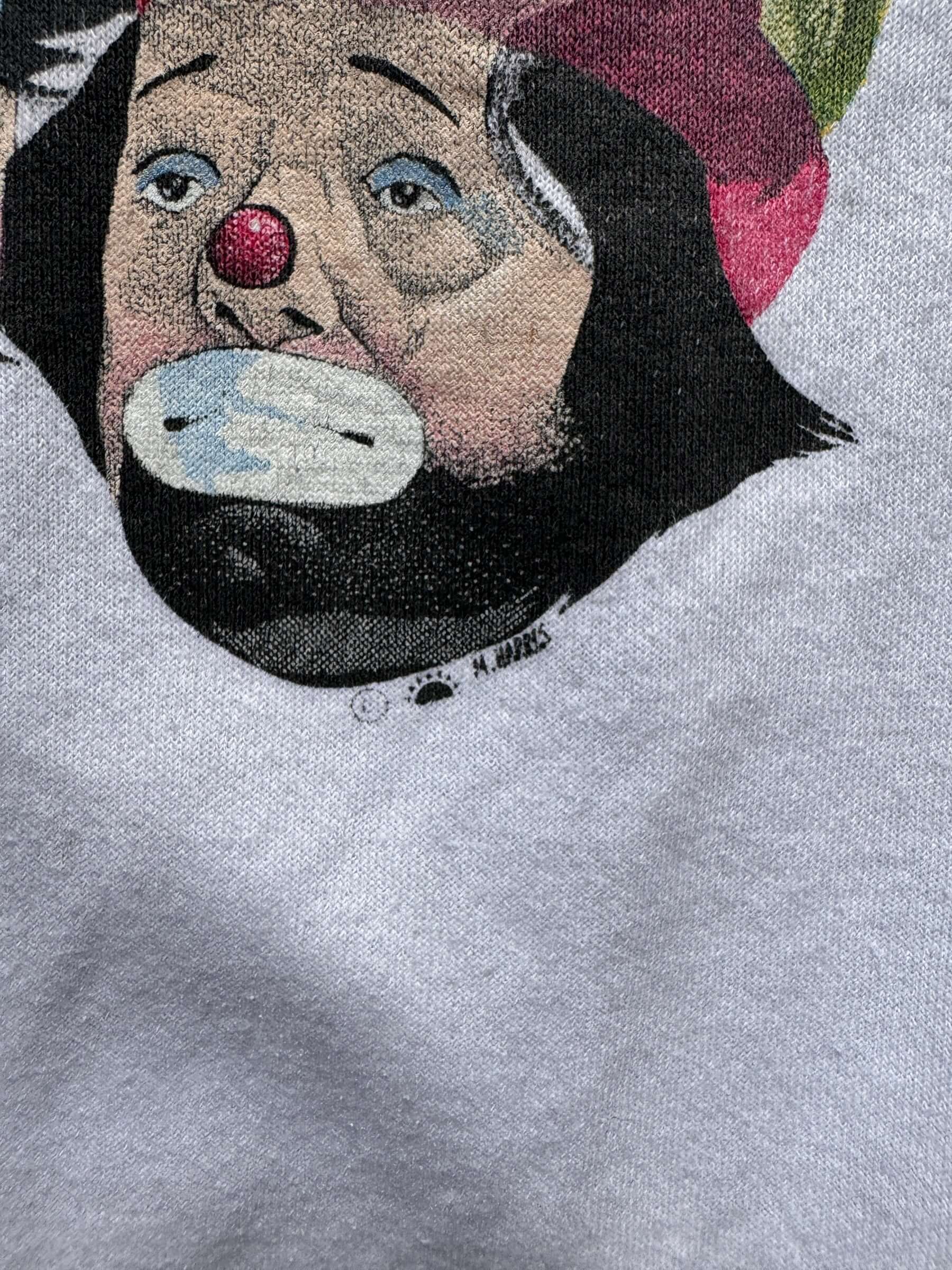 Signature on Vintage Clown Crewneck SZ XL