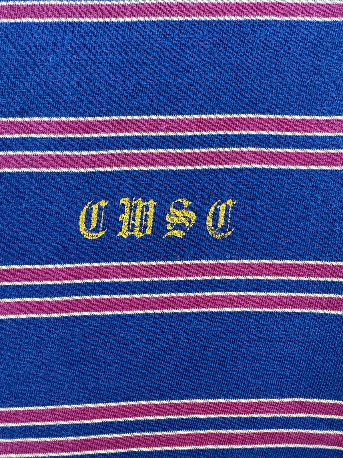 Graphic of Vintage Velva Sheen Striped Tee SZ S