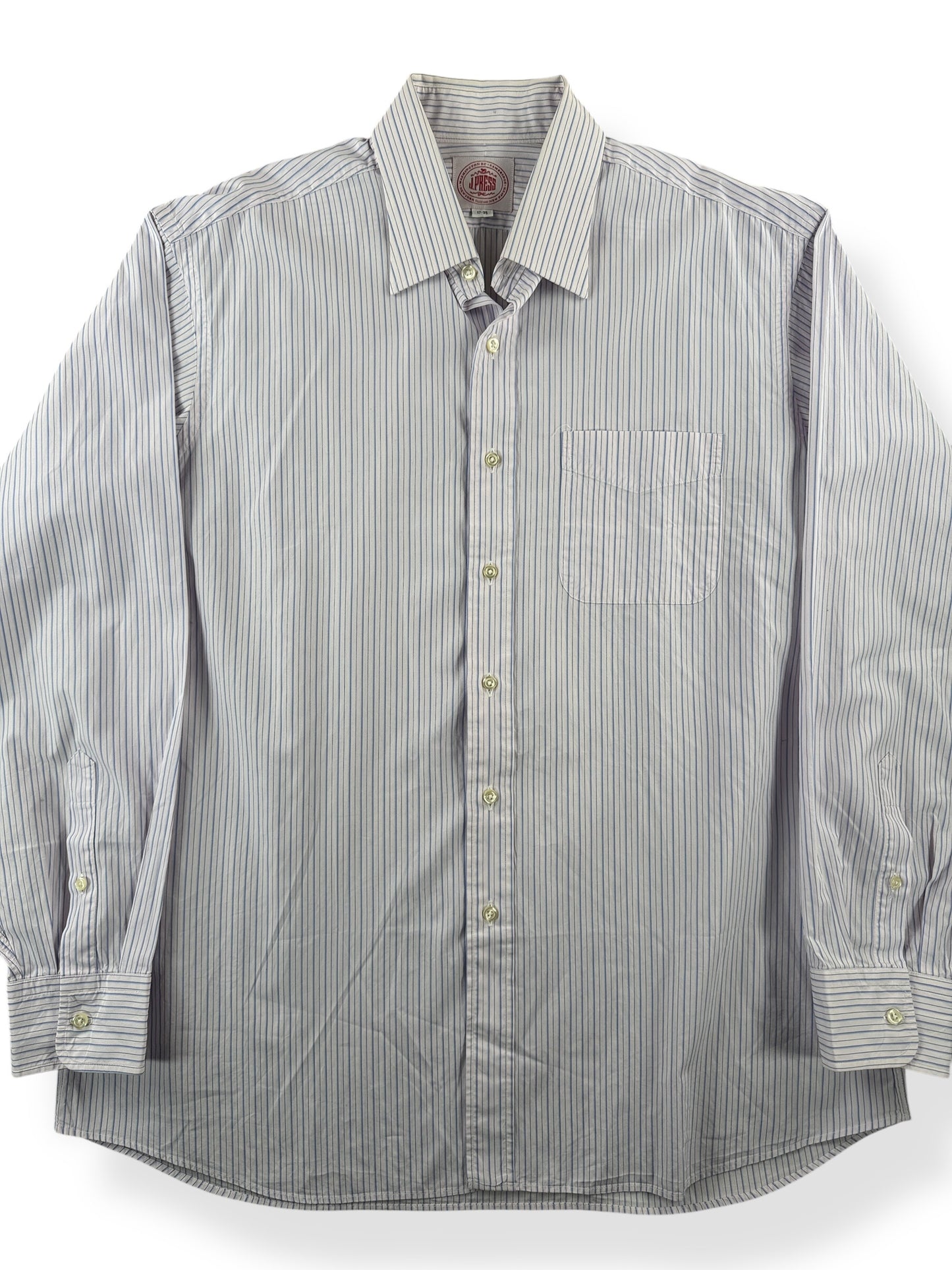 Front Close Up of J Press Classic Oxford Cloth Shirt SZ 17-35