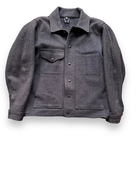 front of Filson Charcoal Mackinaw Jacket Size S |  Barn Owl Vintage Goods | Vintage Filson Workwear Seattle