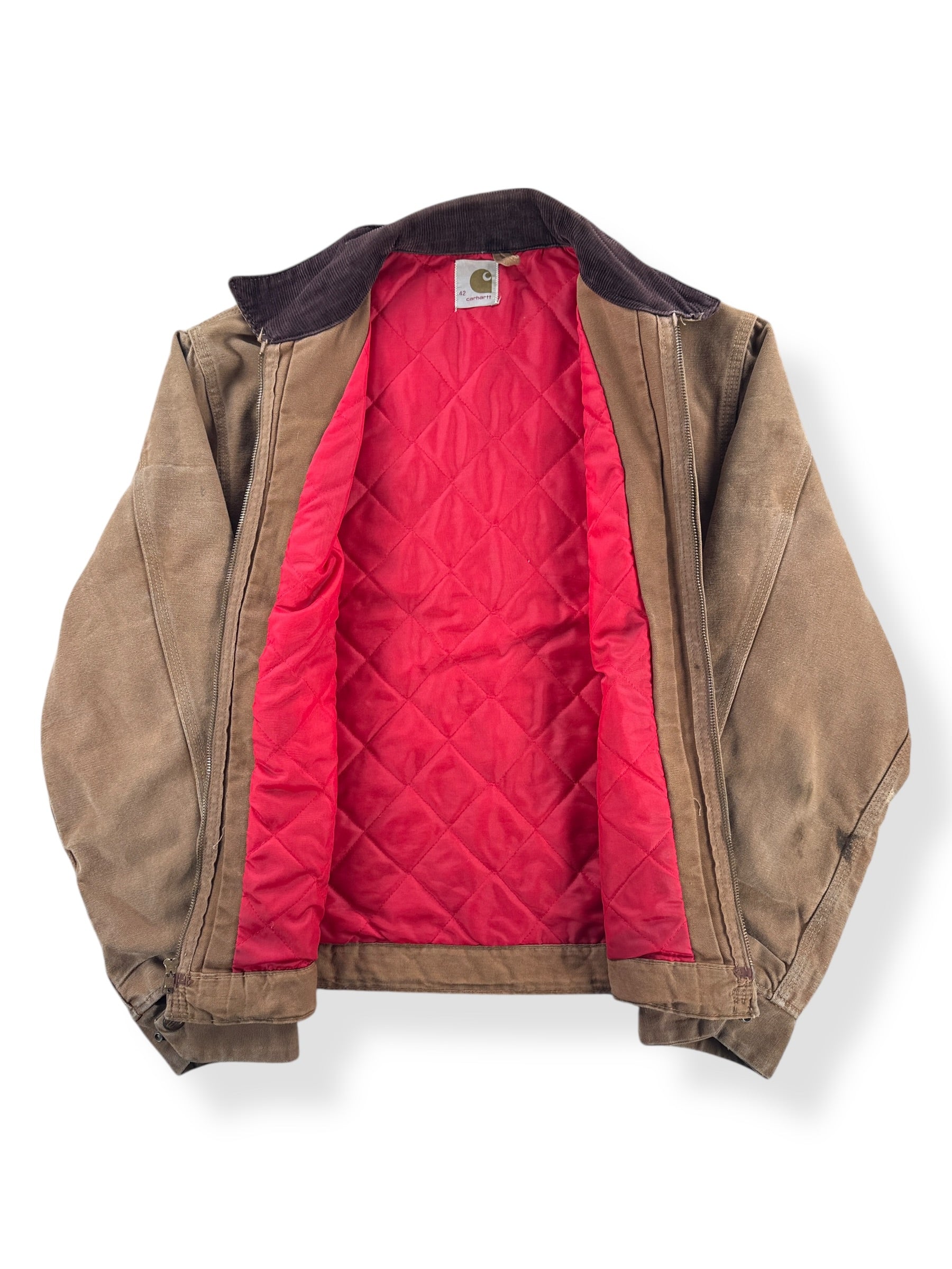 Inside of Vintage 70s Carhartt Detroit Jacket SZ 42