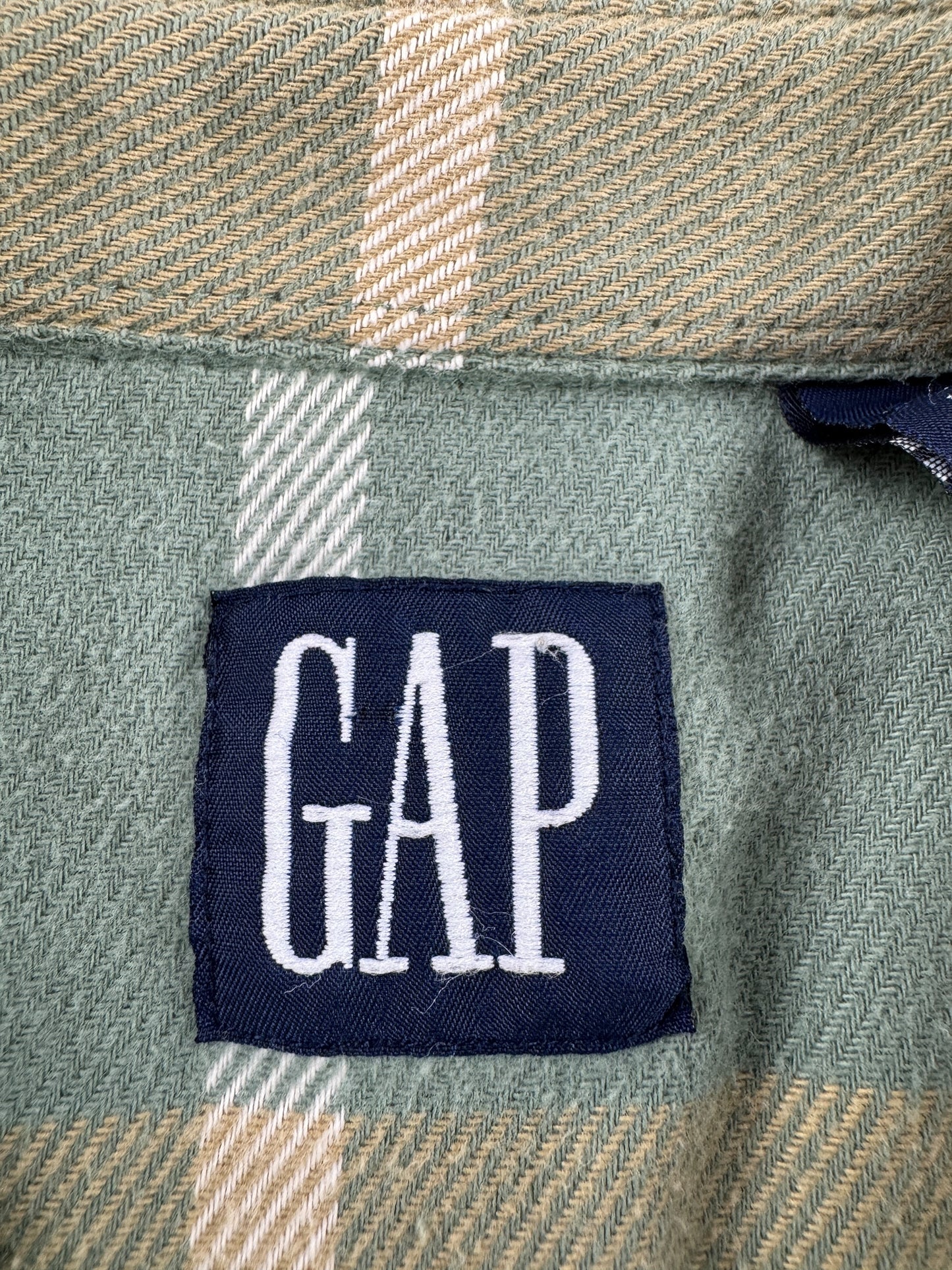 Tag on Vintage Pastel Gap Cotton Flannel SZ L