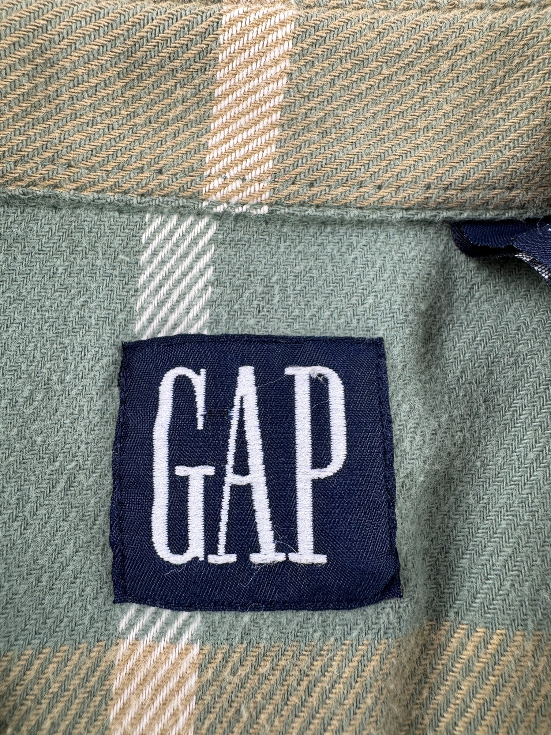 Tag on Vintage Pastel Gap Cotton Flannel SZ L