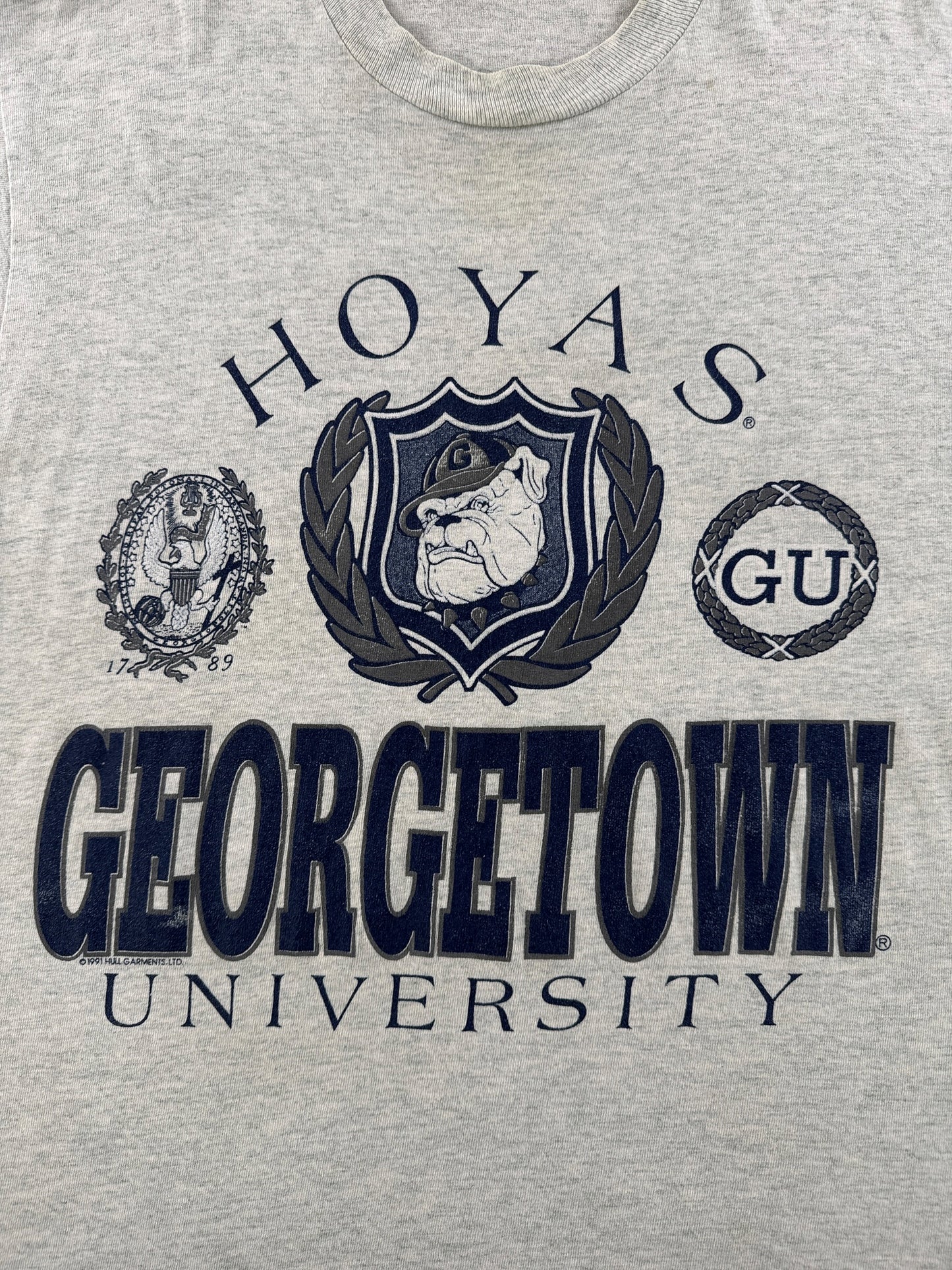 Graphic of Vintage Georgetown University Tee SZ L