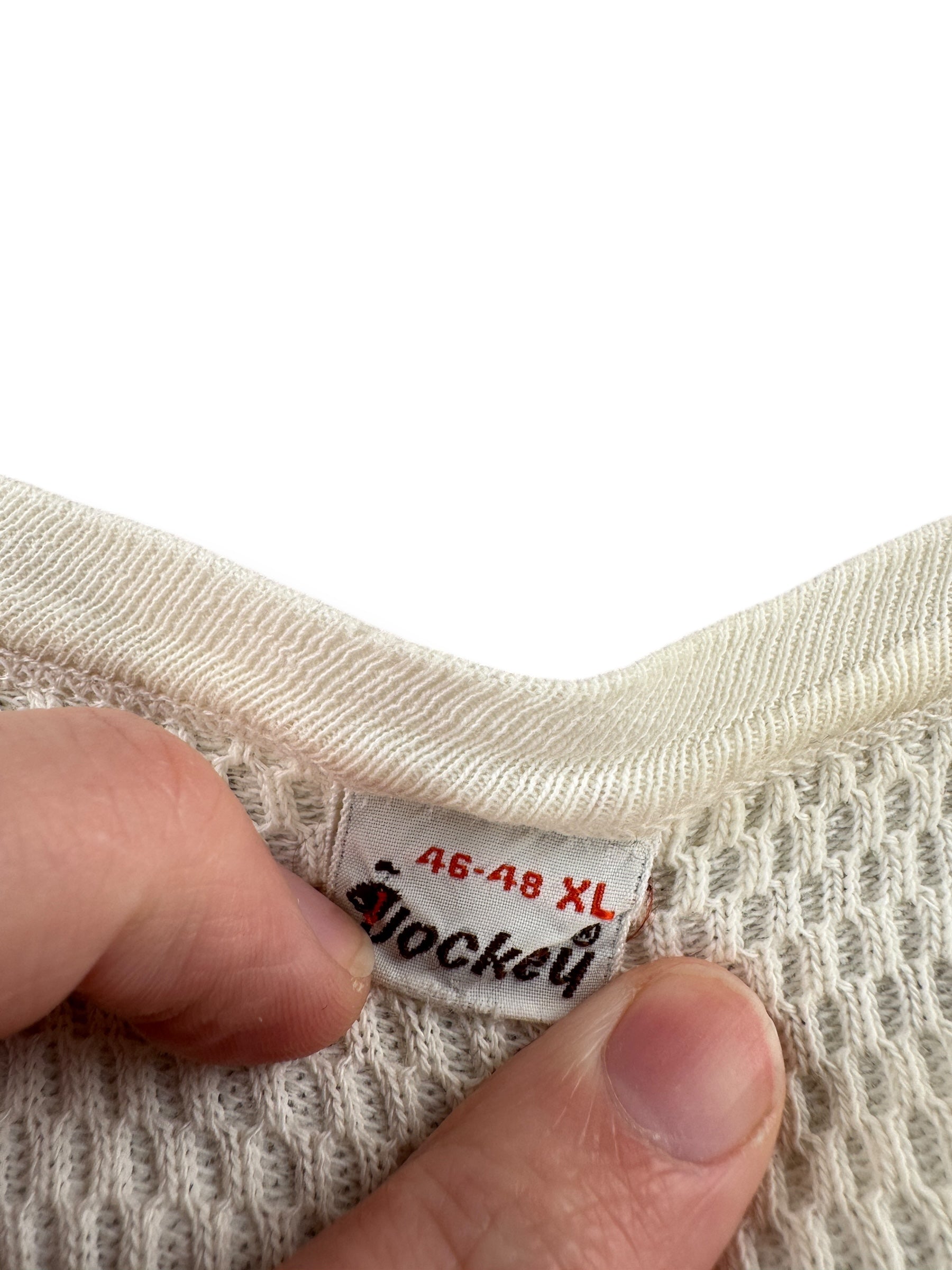 Tag on Vintage Jockey Waffle Undershirt SZ XL (Fits M)