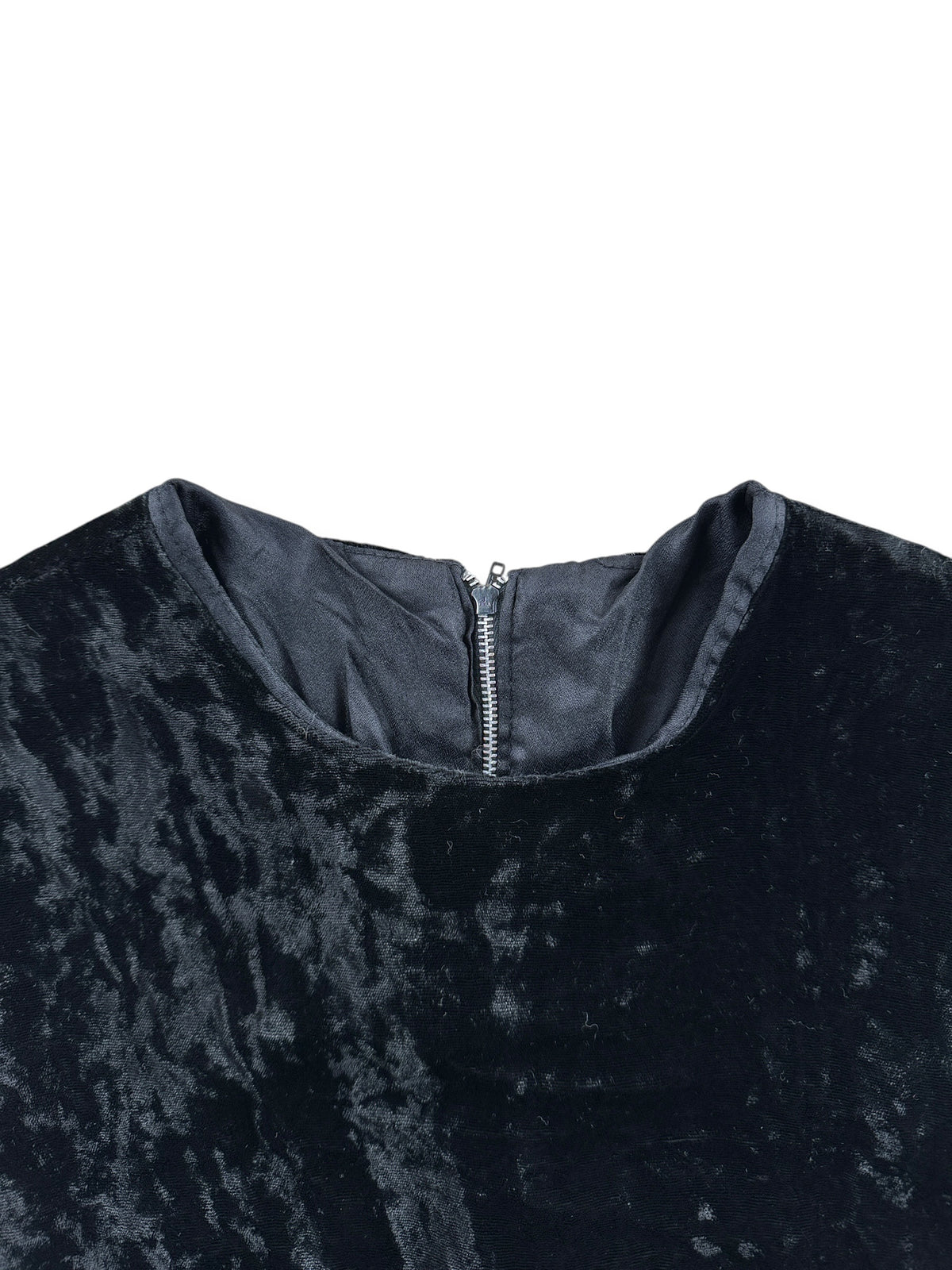 Collar on Vintage 1950s Velvet Top SZ S