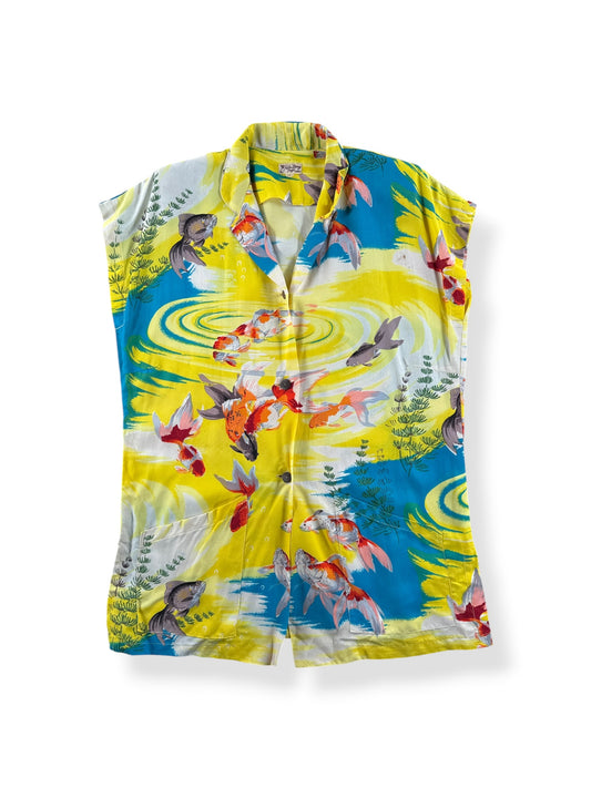 Front of Vintage Palm Breeze Togs Ladies Top SZ M