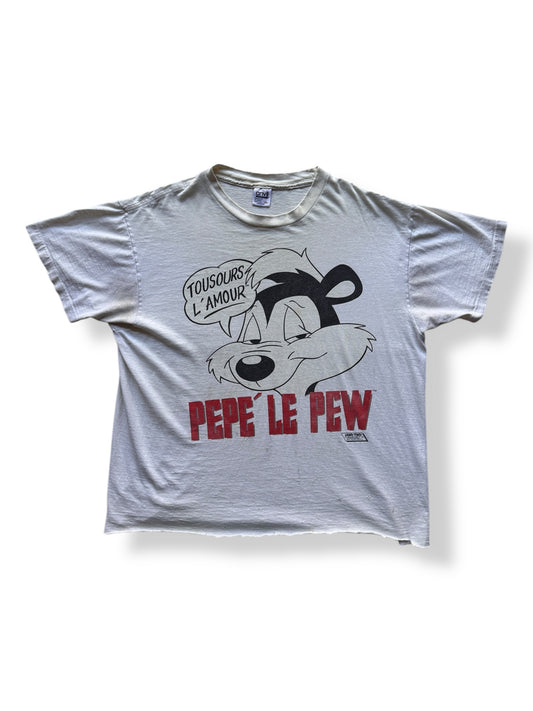 Front of Vintage Pepe LePew Thrasher Tee SZ XL