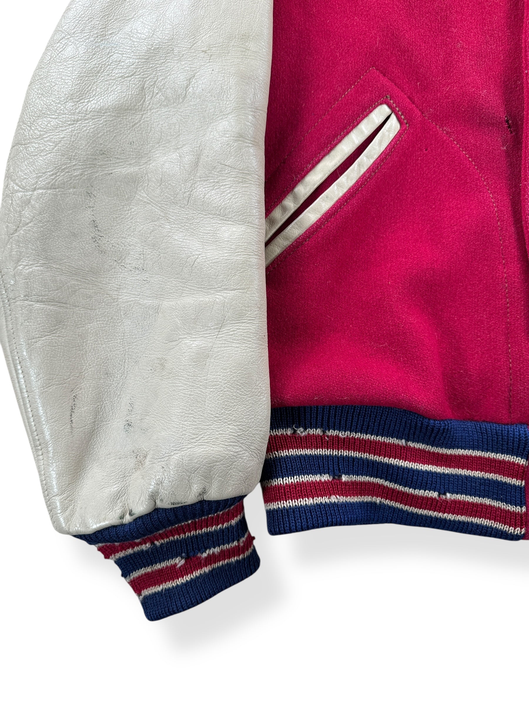 Wear on Vintage C Varsity Jacket SZ M