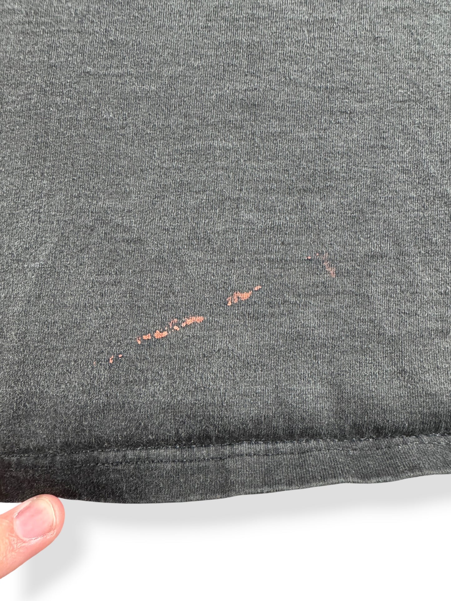 Stain on Vintage Lifestyle Accessories Flames and Engine Tee SZ L