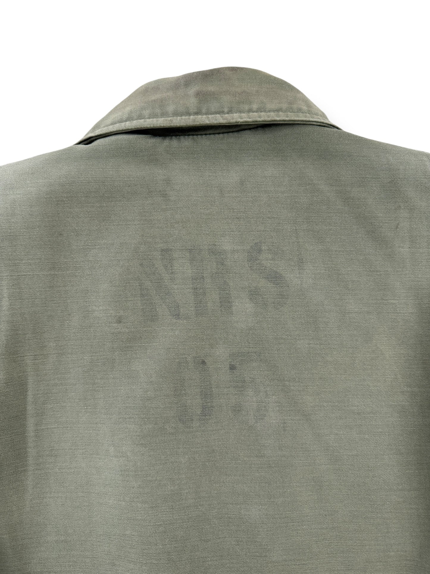 Back Stencil on Vintage Military A-2 Jacket SZ M - AS IS