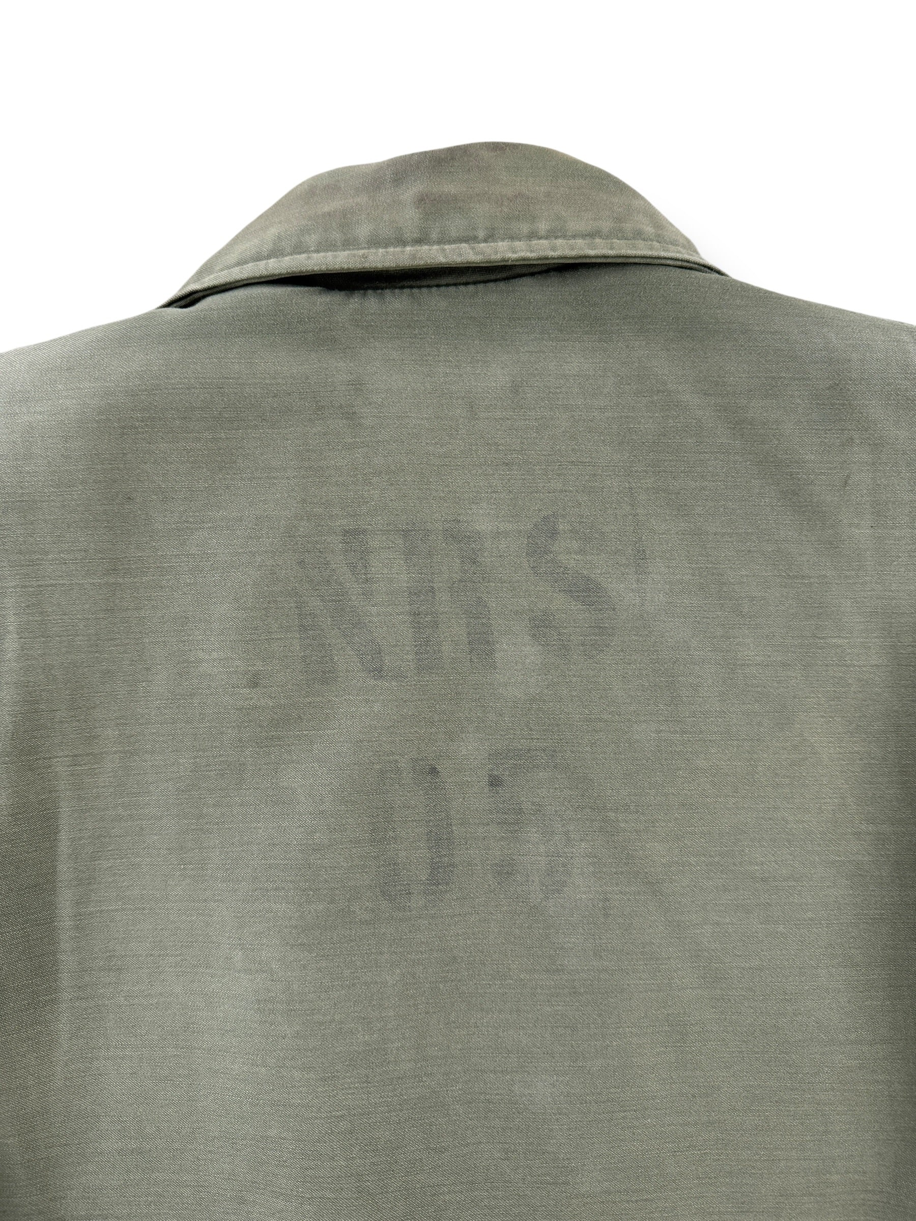 Back Stencil on Vintage Military A-2 Jacket SZ M - AS IS